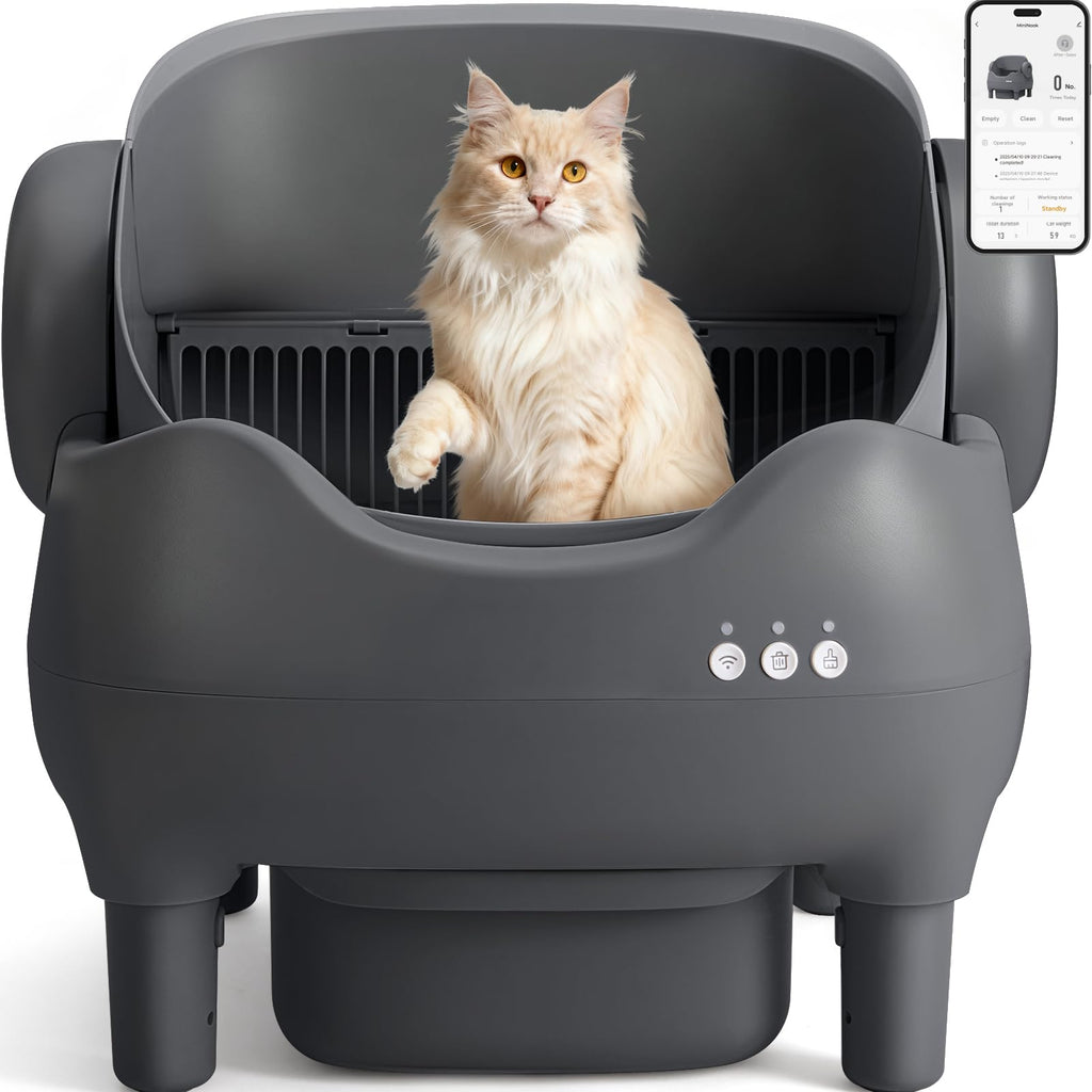 KITPLUS App-Controlled Self-Cleaning Cat Litter Box