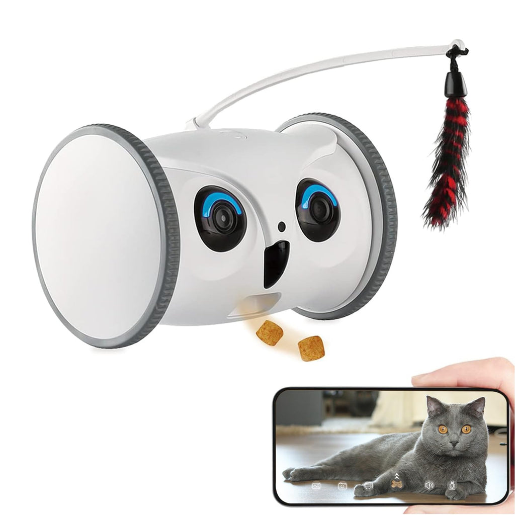 SKYMEE Owl Robot Pet Camera with Treat Dispenser