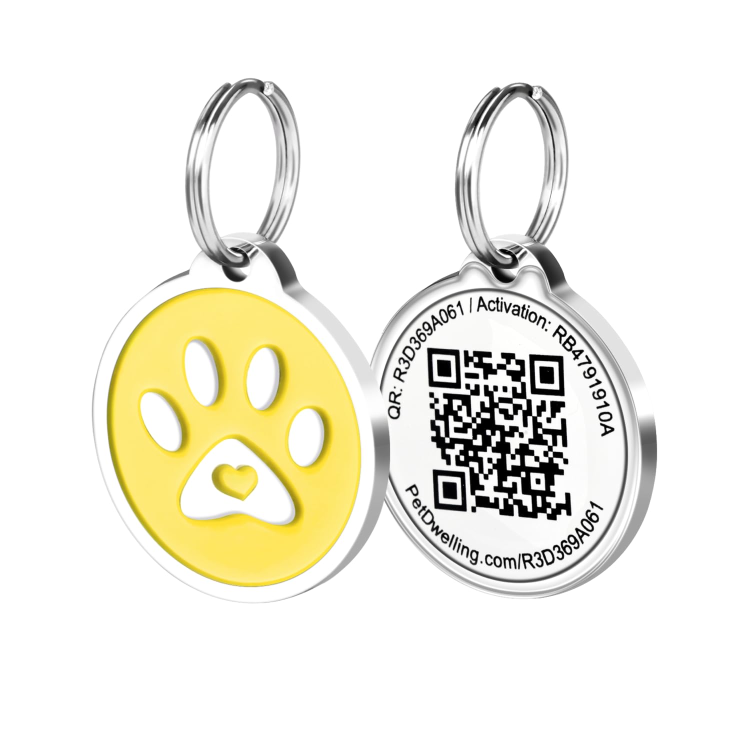 Pet Dwelling QR Code Pet ID Tag with Online Profile