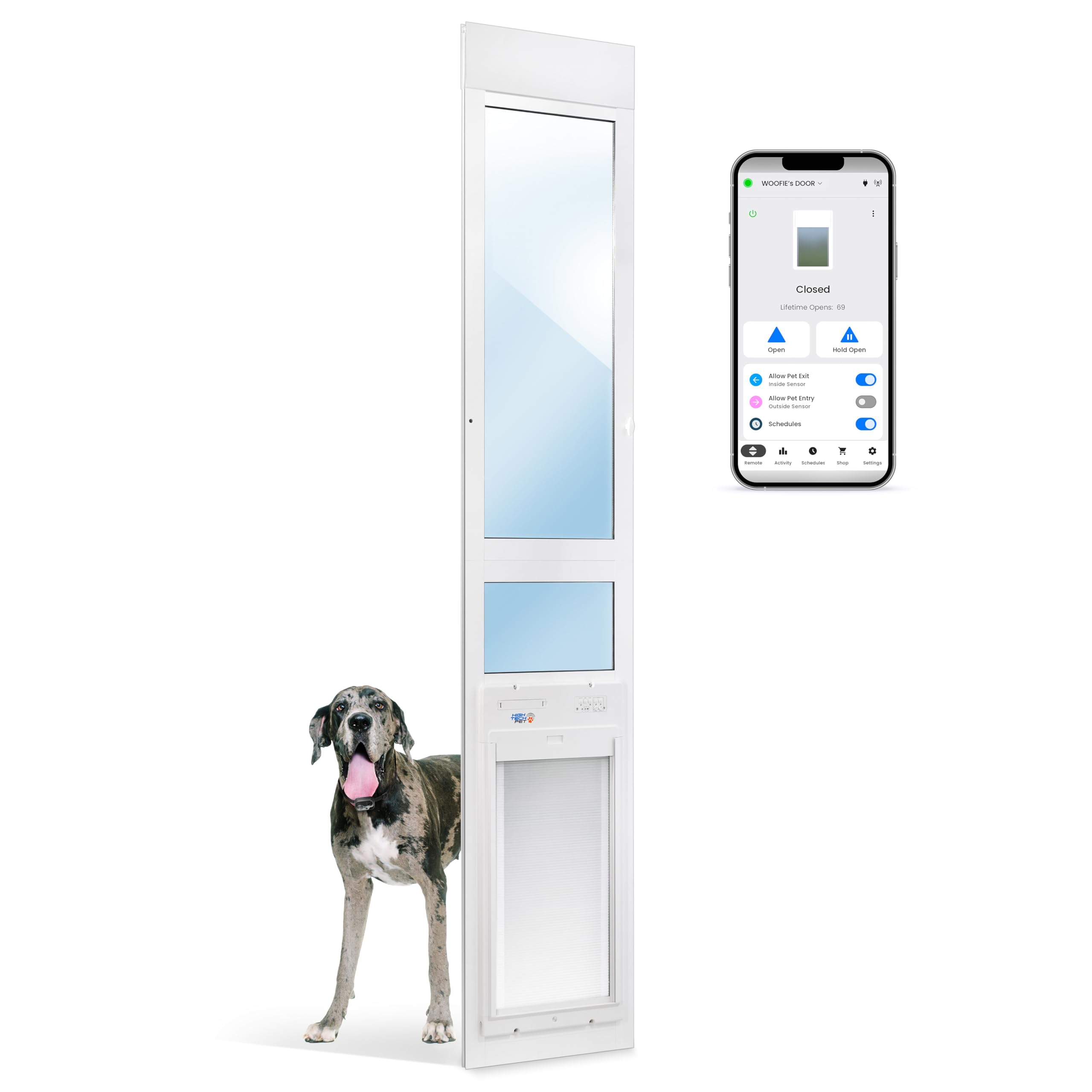 High Tech Pet WiFi Roll Up Smart Automatic Pet Door