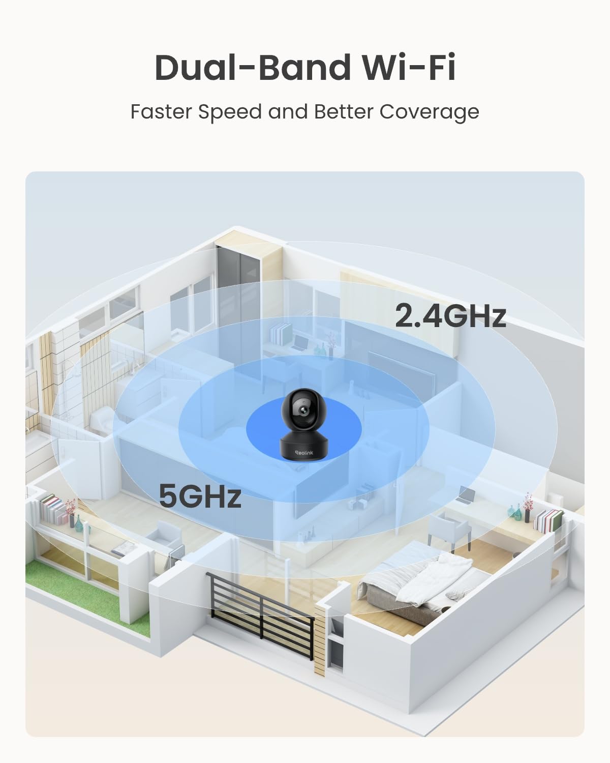REOLINK E1 Pro 4MP WiFi Pet Camera with Auto Tracking