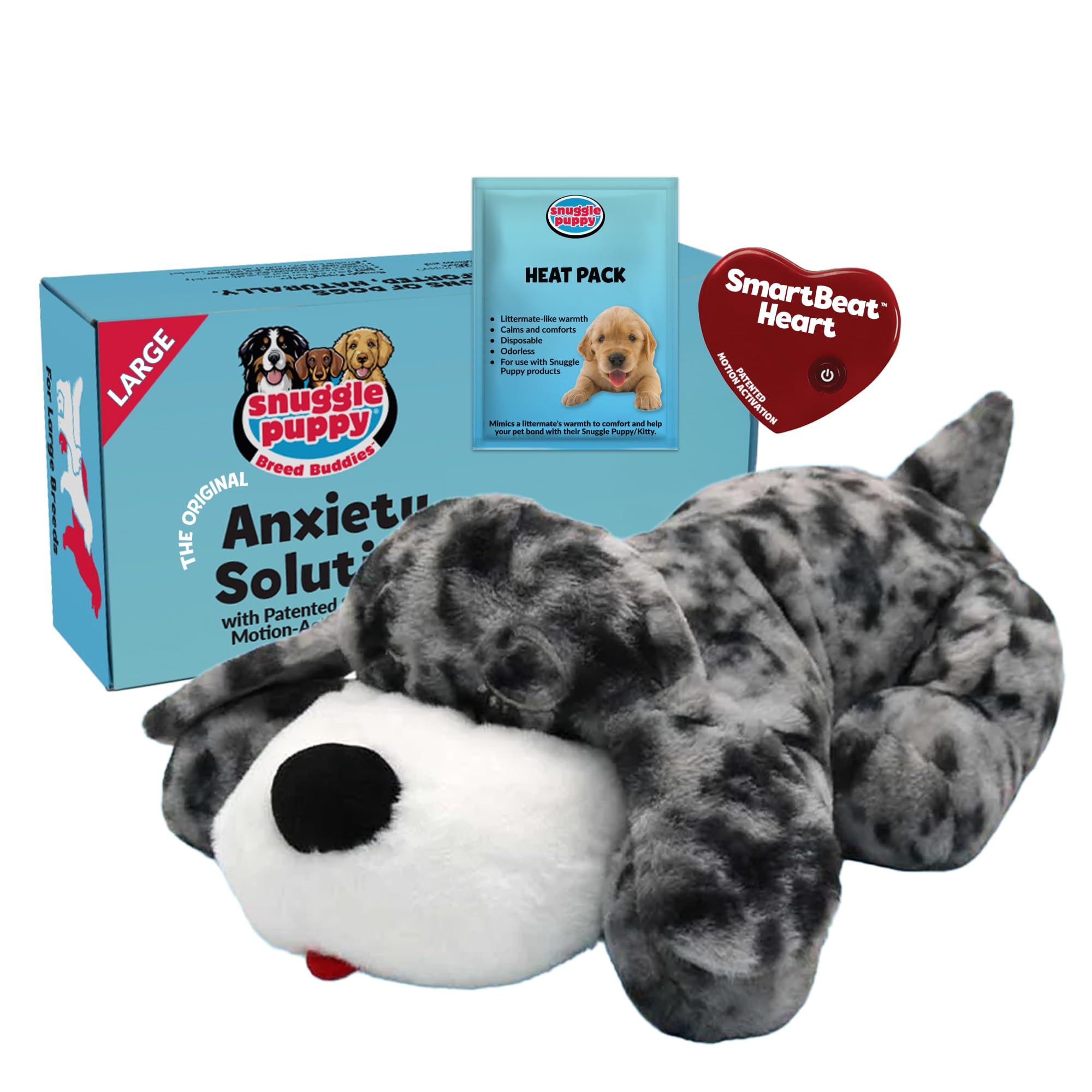 Snuggle Puppy Heartbeat Dog Toy for Calming Comfort