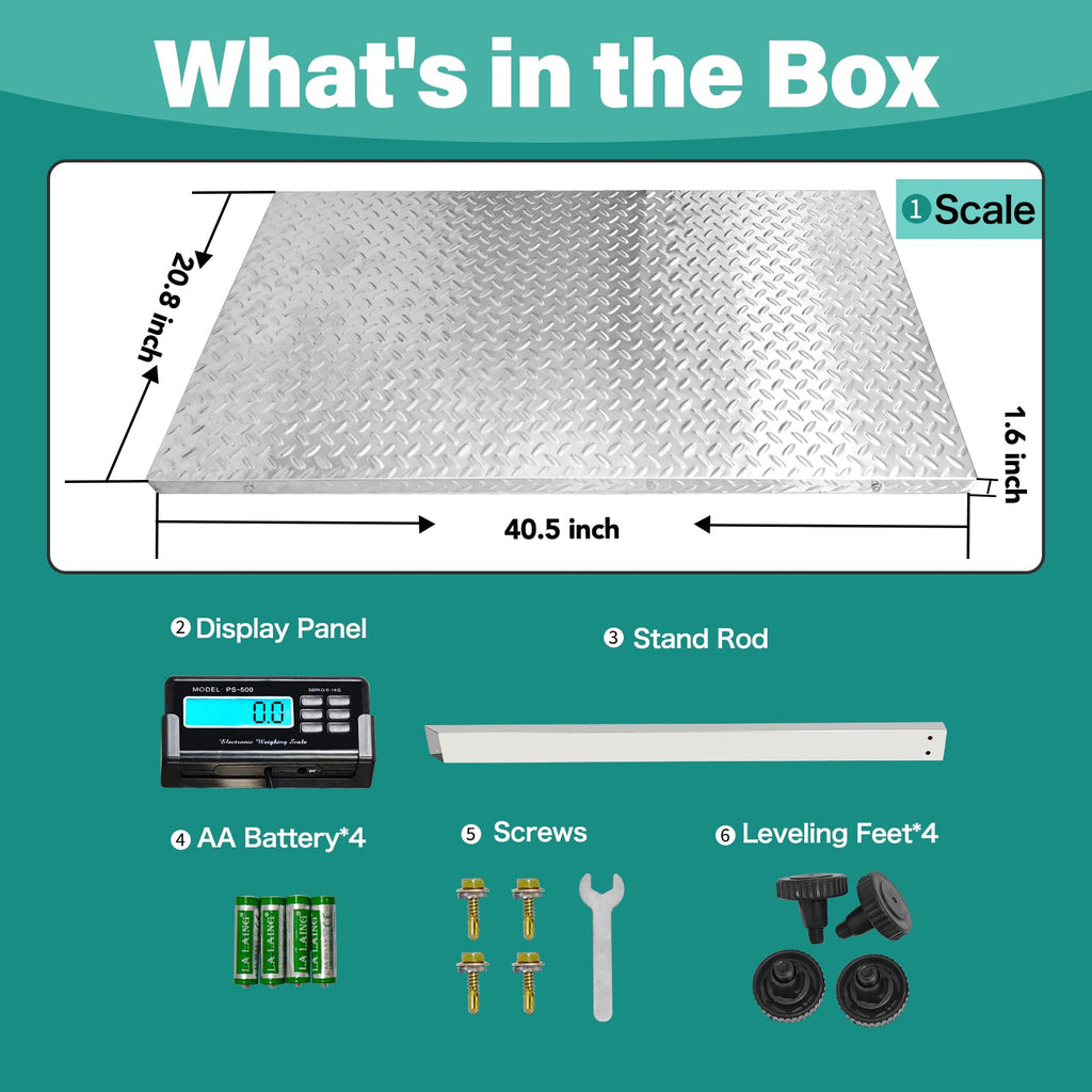 Wixeeua Digital Pet and Shipping Scale with Tare Hold Count