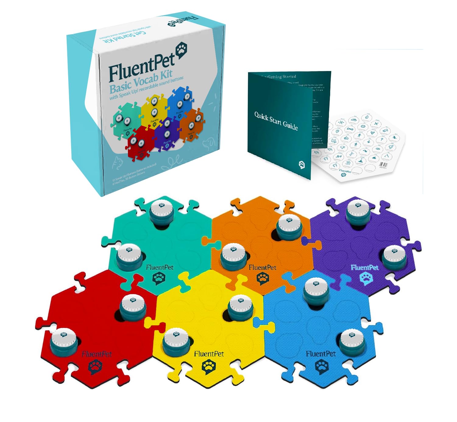FluentPet Talking Button Kit for Pet Communication