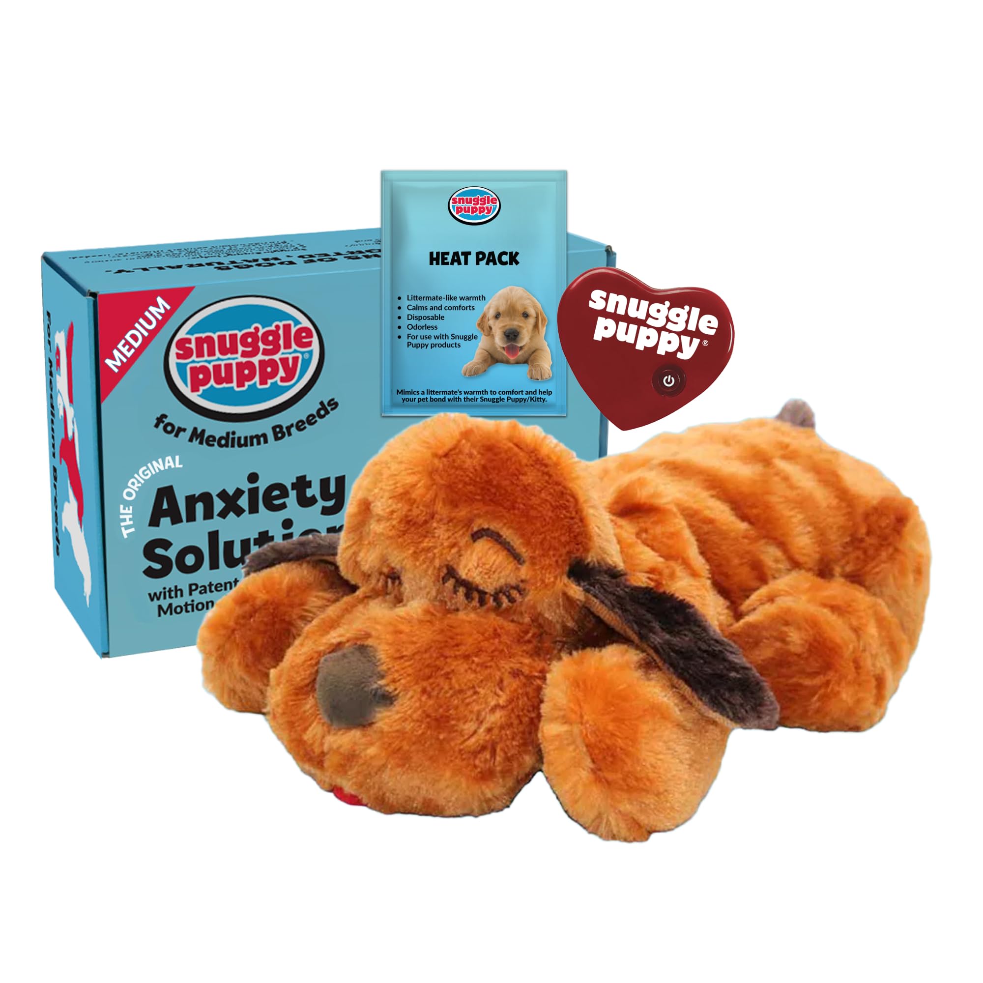 Snuggle Puppy Heartbeat Dog Toy for Calming Comfort
