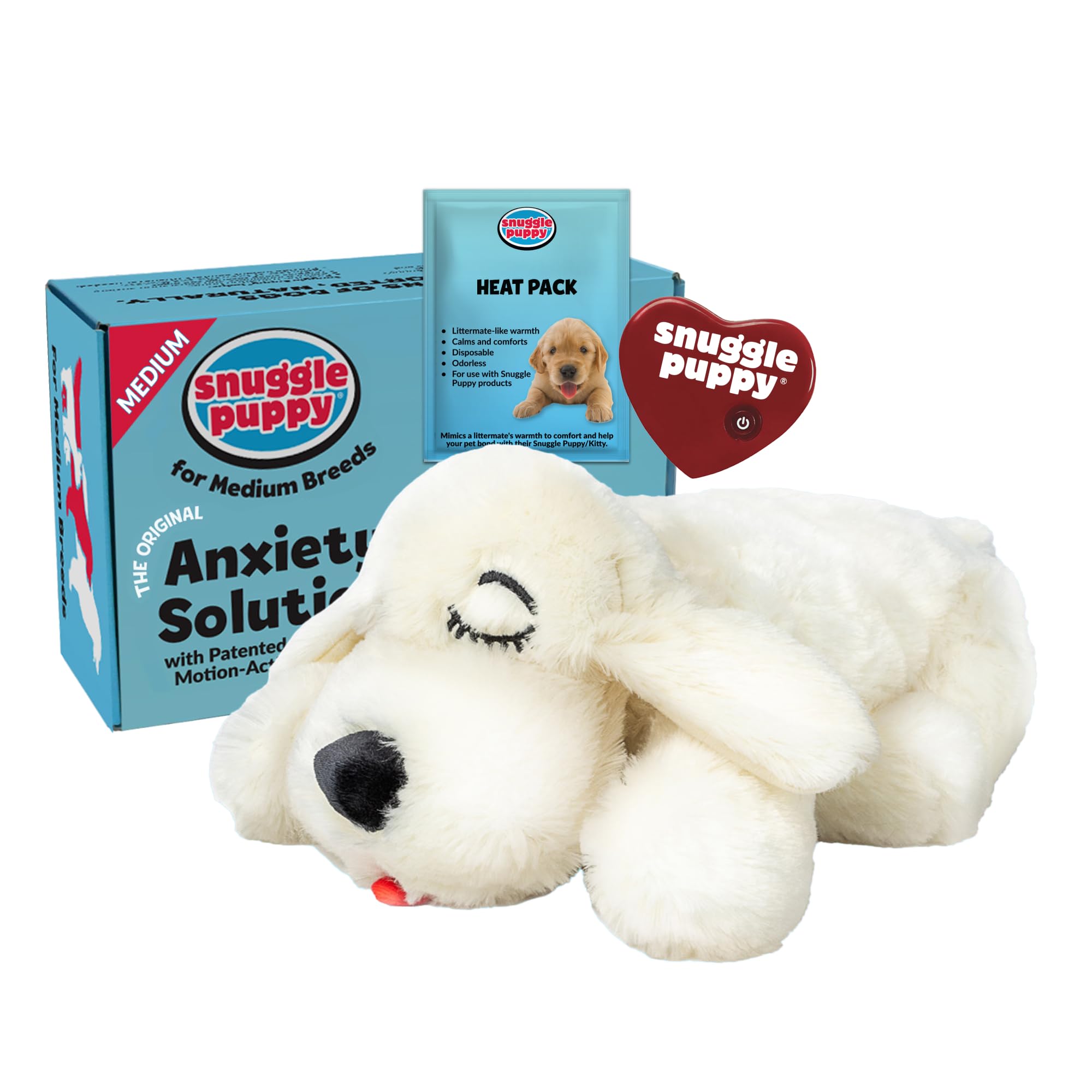 Snuggle Puppy Heartbeat Dog Toy for Calming Comfort
