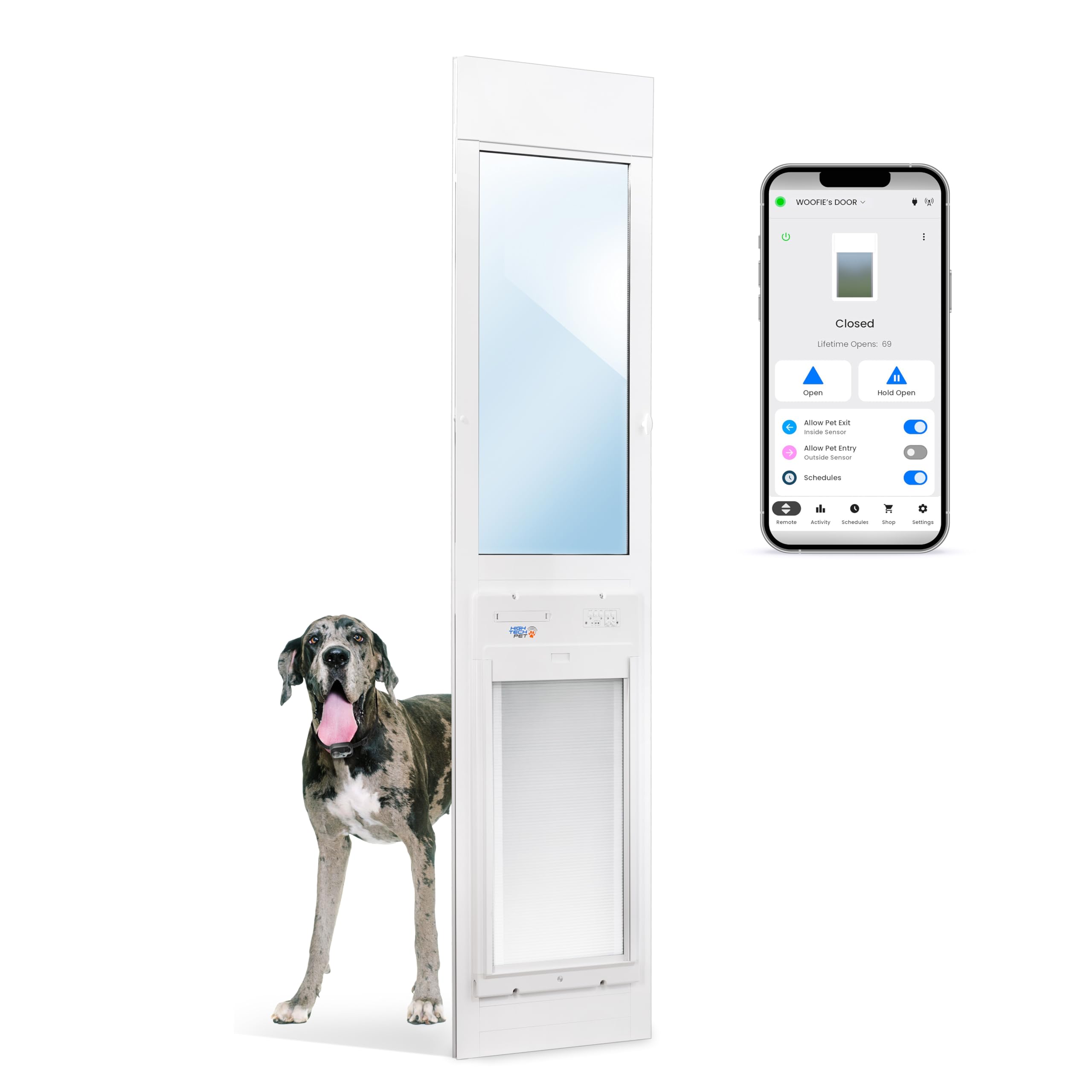 High Tech Pet WiFi Roll Up Smart Automatic Pet Door