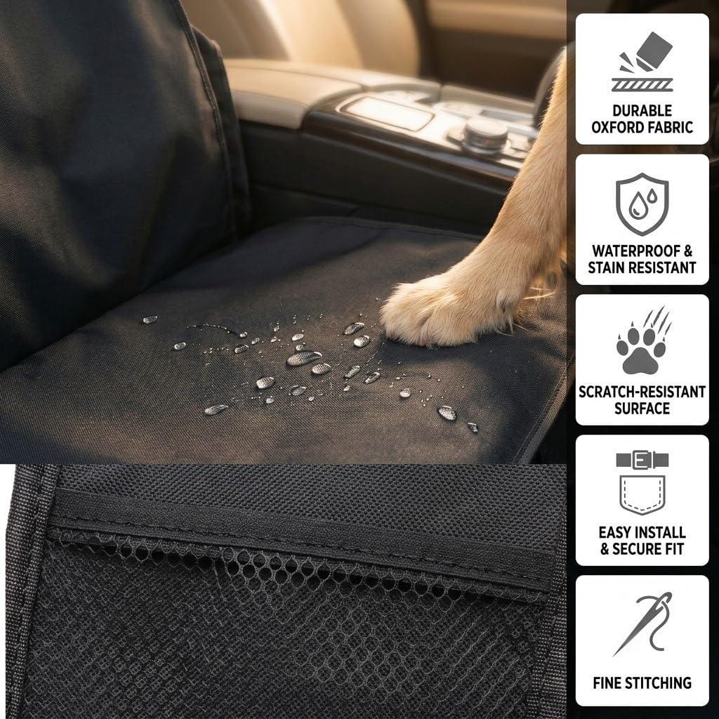 Kexudar Oxford Pet Seat Cover for Smart Fortwo ED 2013-2017