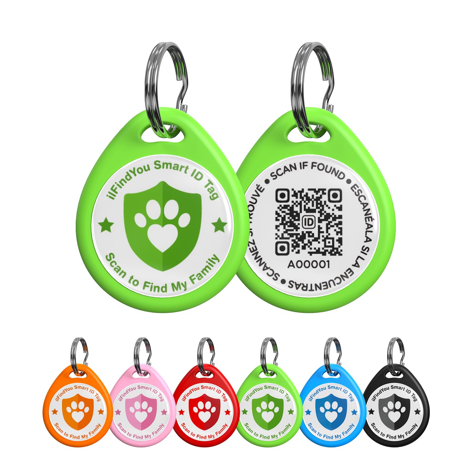 ilFindYou Personalized QR Code Dog Collar ID Tag