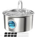 ATMZIQXR Stainless Steel Cat Water Fountain with Filter