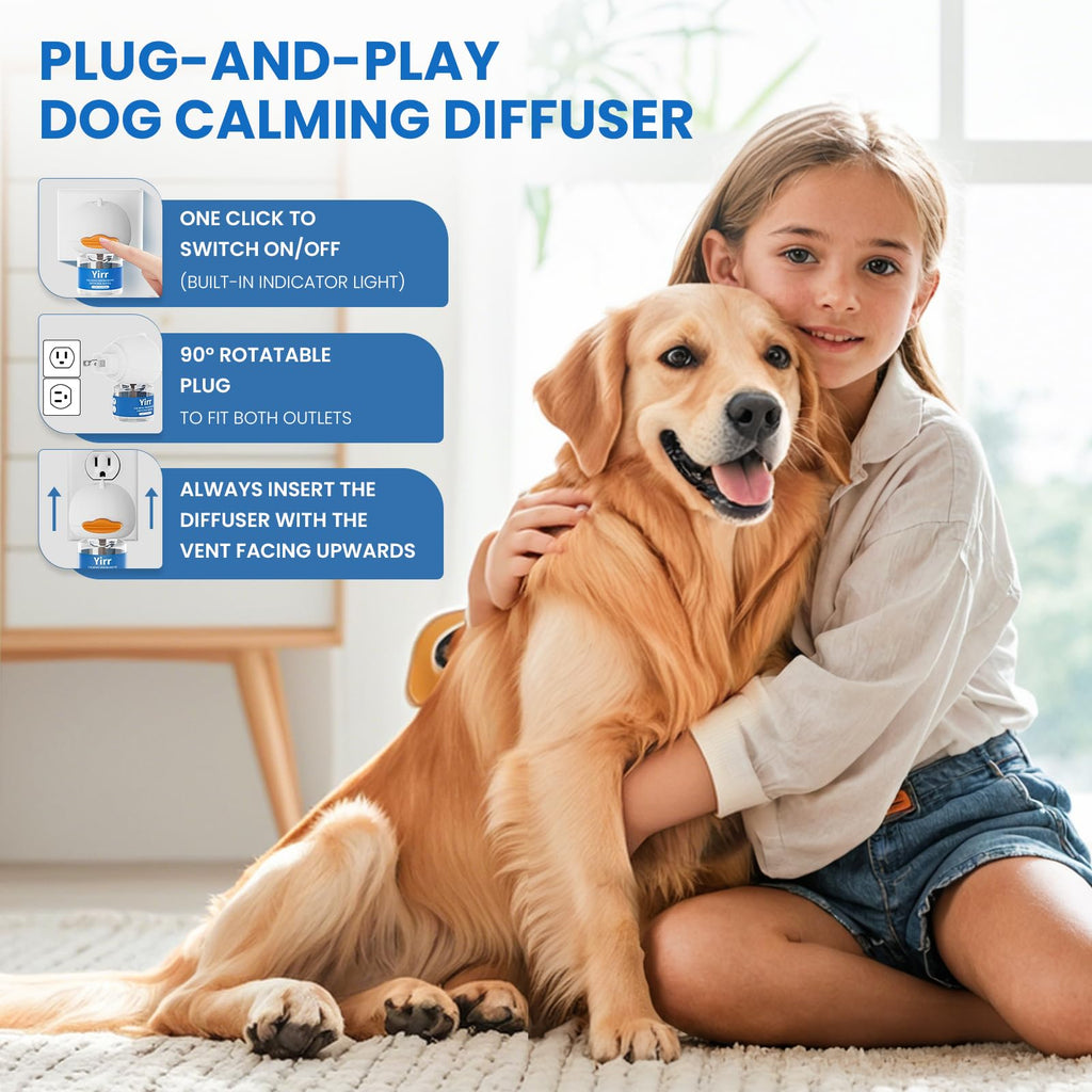 Yirr 180-Day Dog Calming Pheromone Diffuser Kit