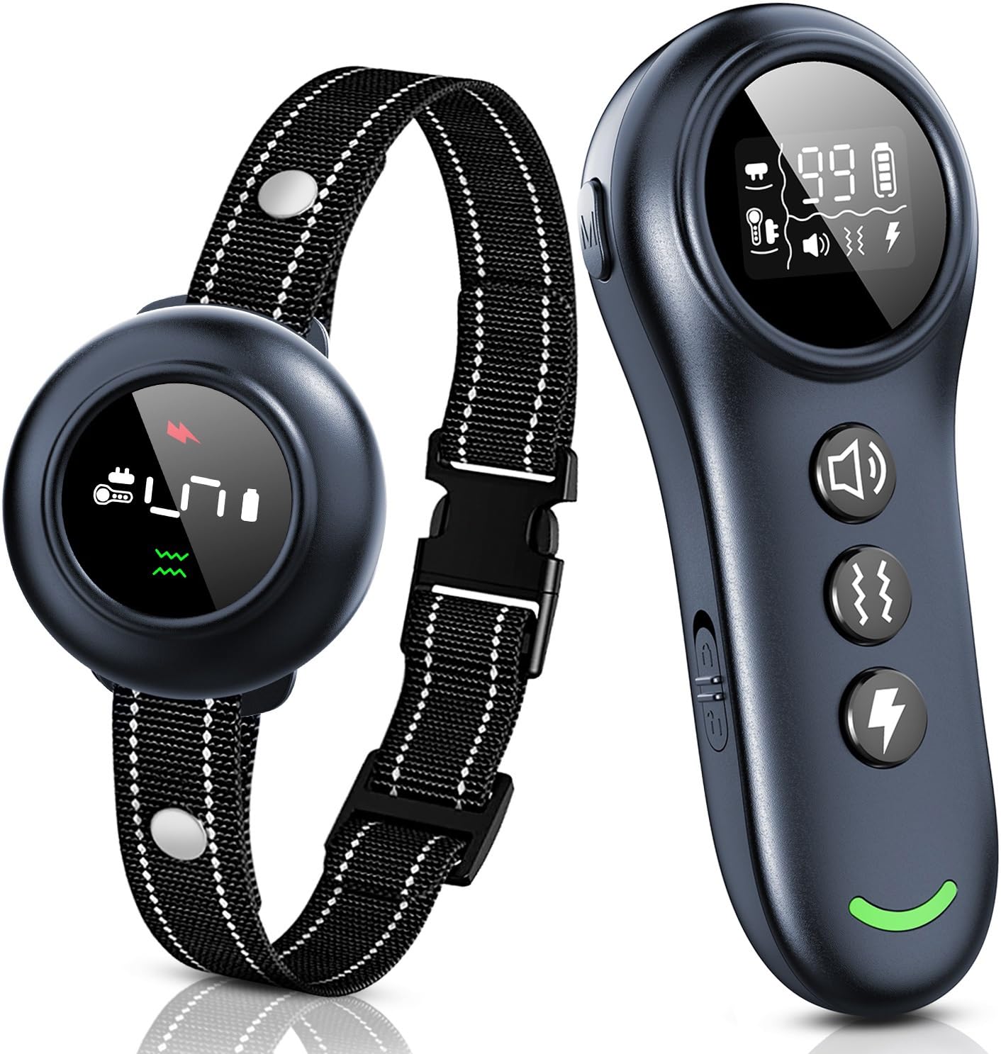 2-in-1 Waterproof Dog Bark and Remote Training Collar