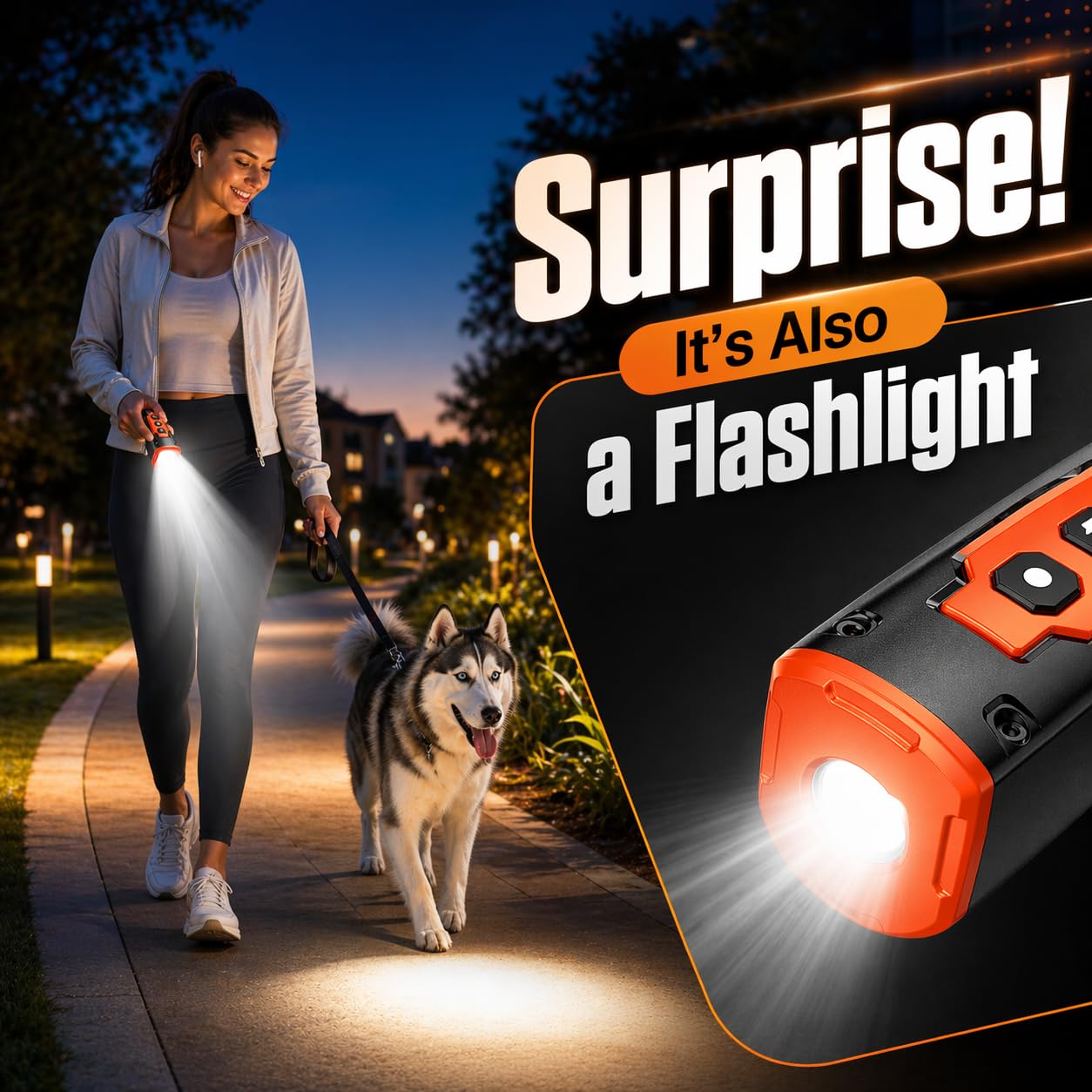 JTJTXL 1-Touch Rechargeable Dog Bark Deterrent Device
