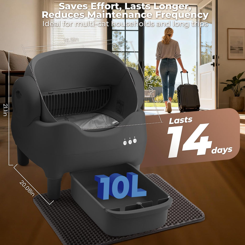 KITPLUS App-Controlled Self-Cleaning Cat Litter Box