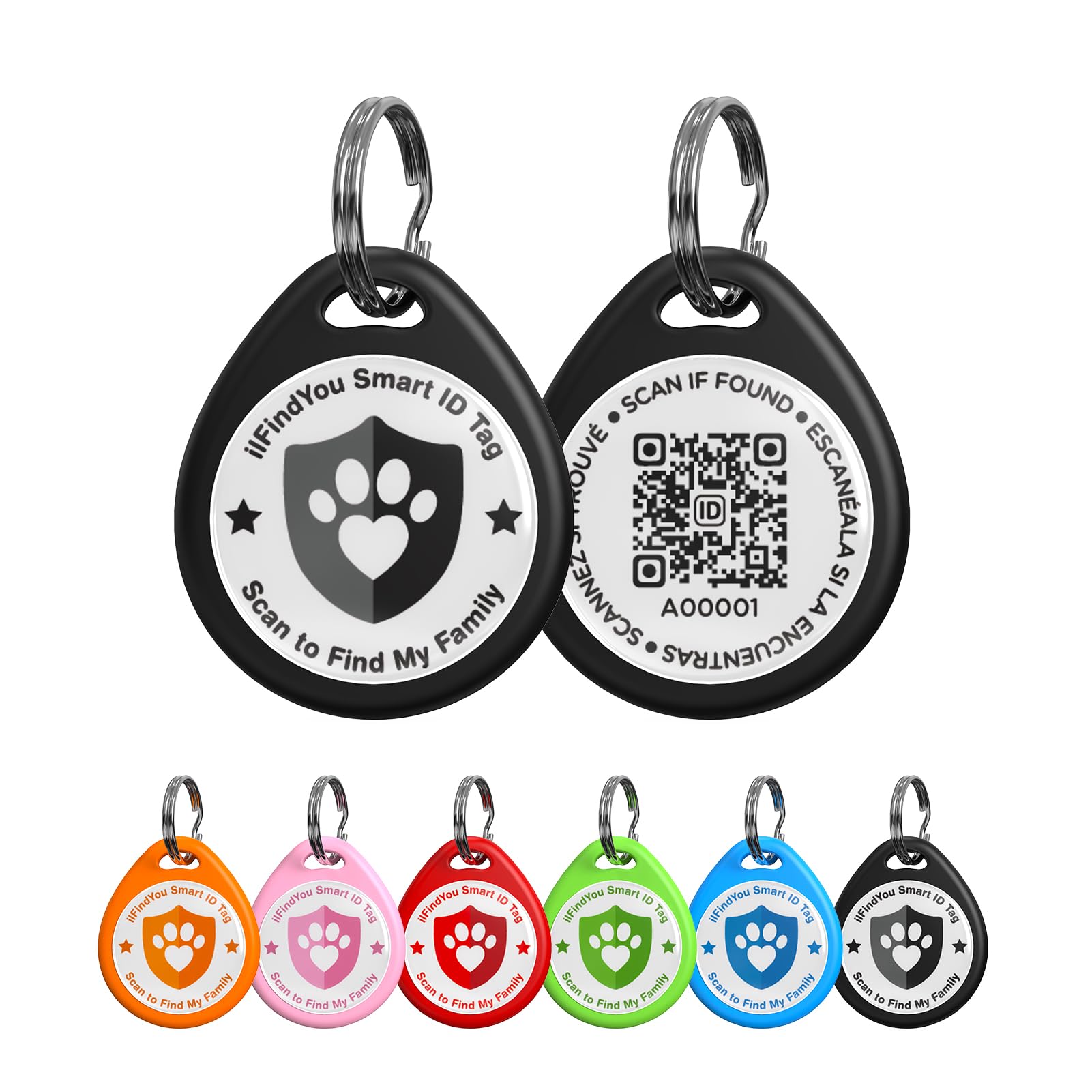 ilFindYou Personalized QR Code Dog Collar ID Tag