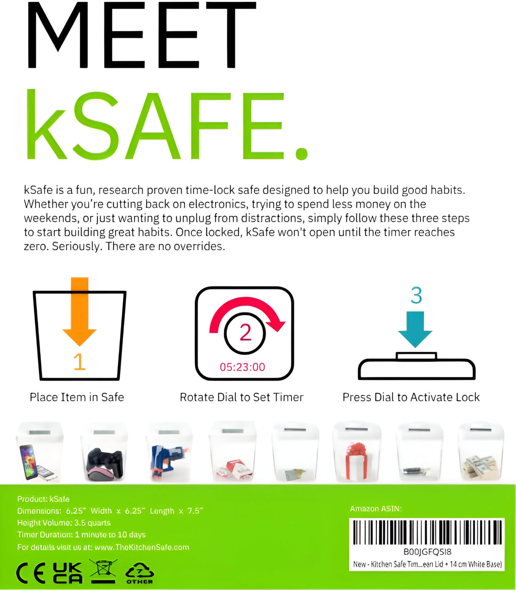 K-Safe Medium Timed Lock Box Container with Access Port