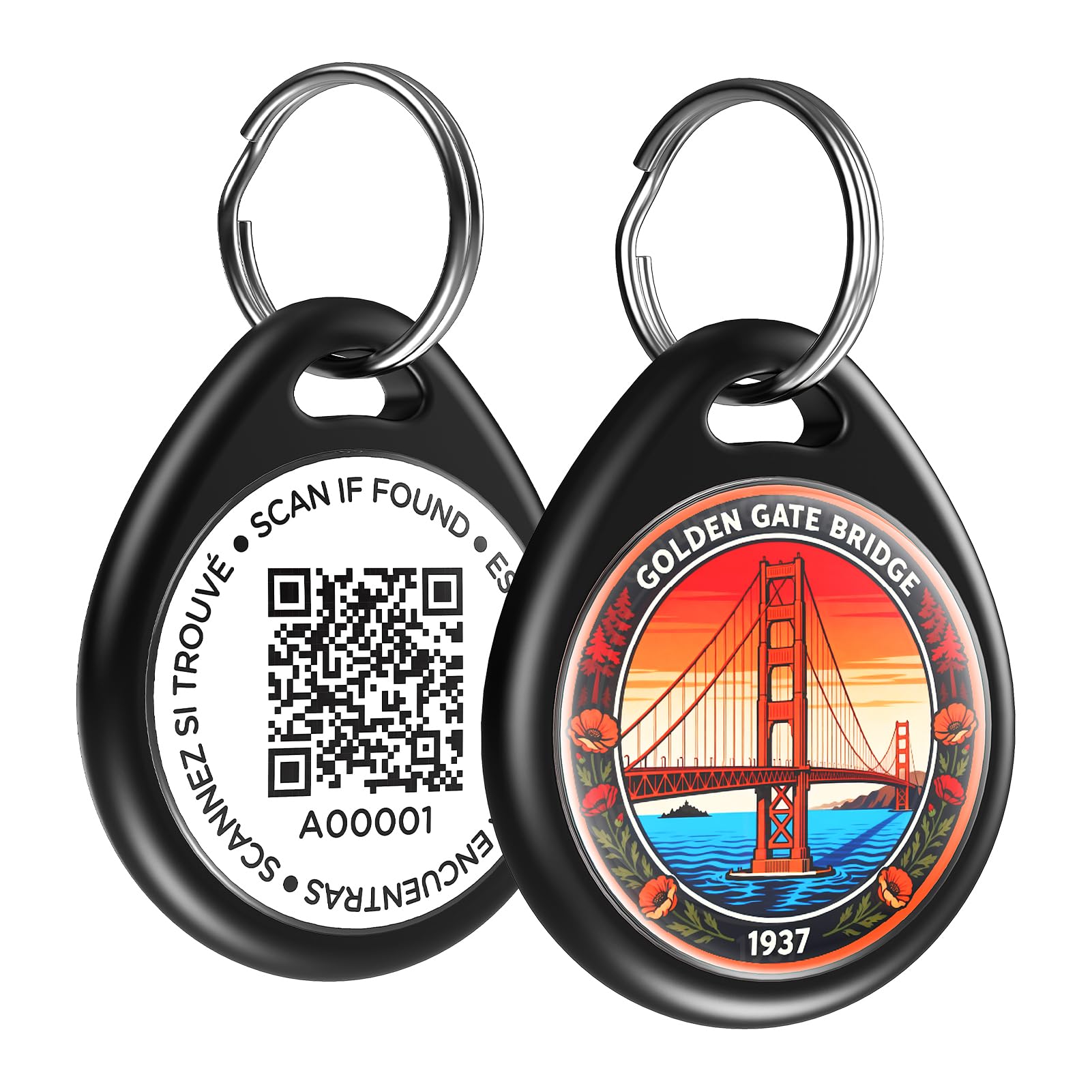 ilFindYou Personalized QR Code Dog Collar ID Tag