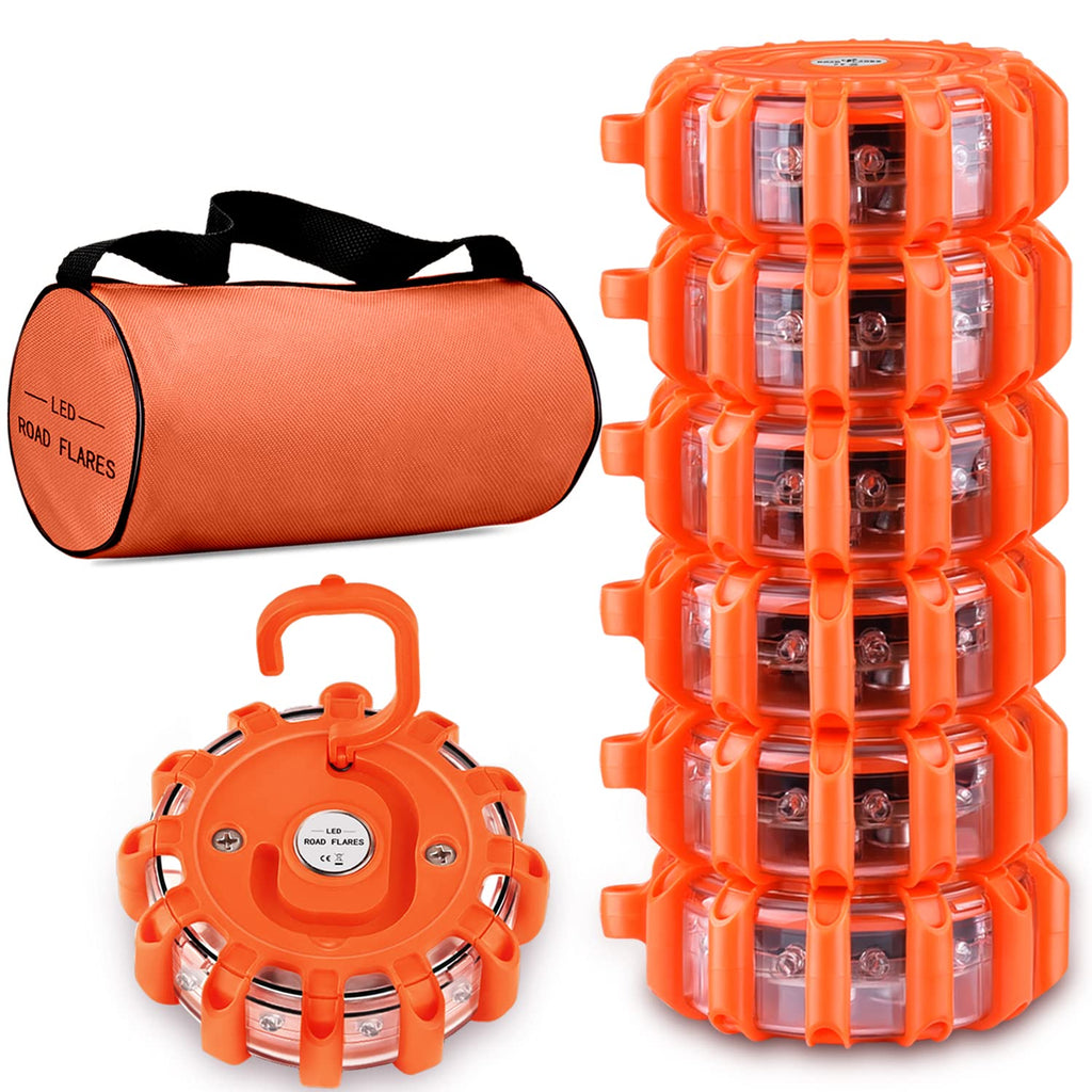 Tobfit Magnetic LED Road Flares Emergency Safety Kit