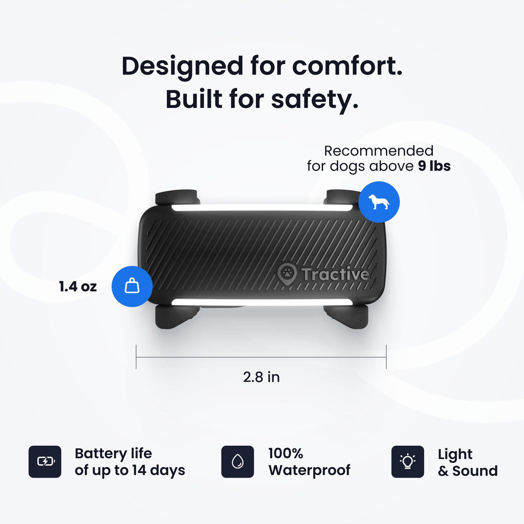 Tractive Smart Dog GPS Tracker with Vital Signs Monitoring