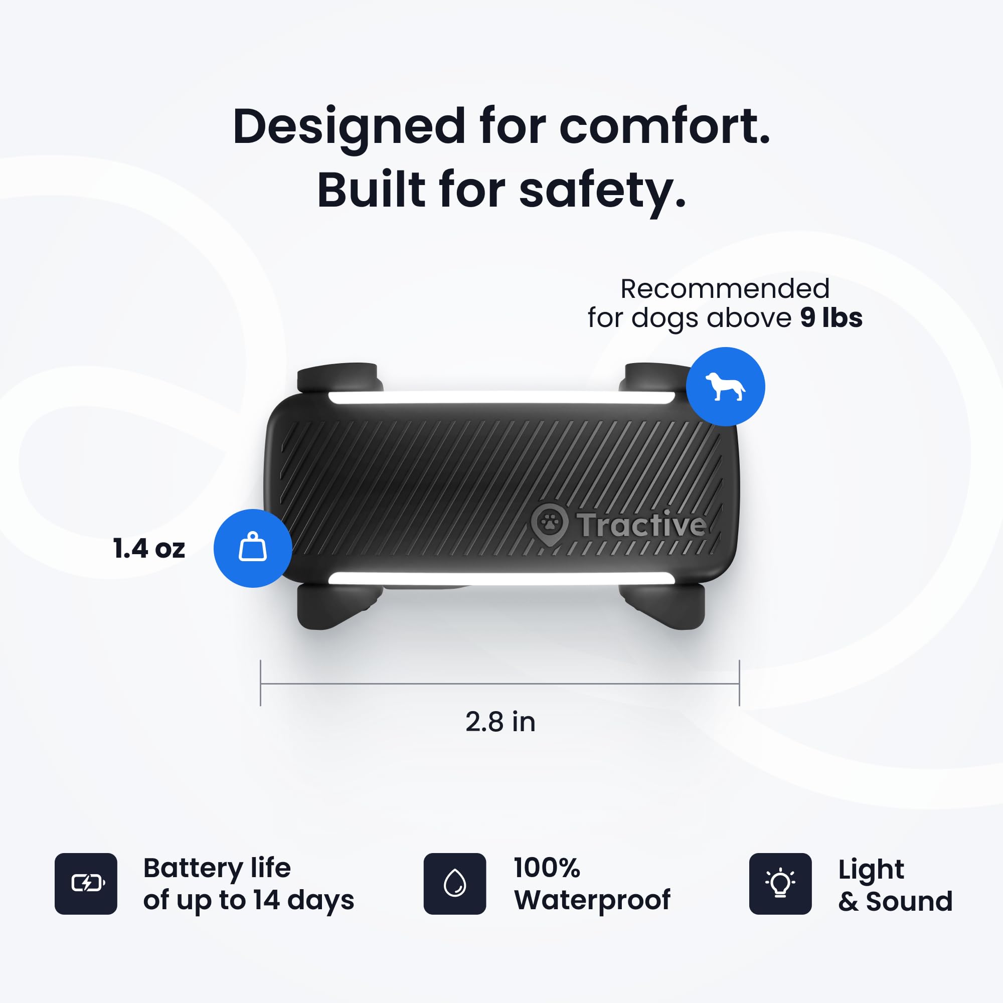 Tractive Smart Dog GPS Tracker with Vital Signs Monitoring