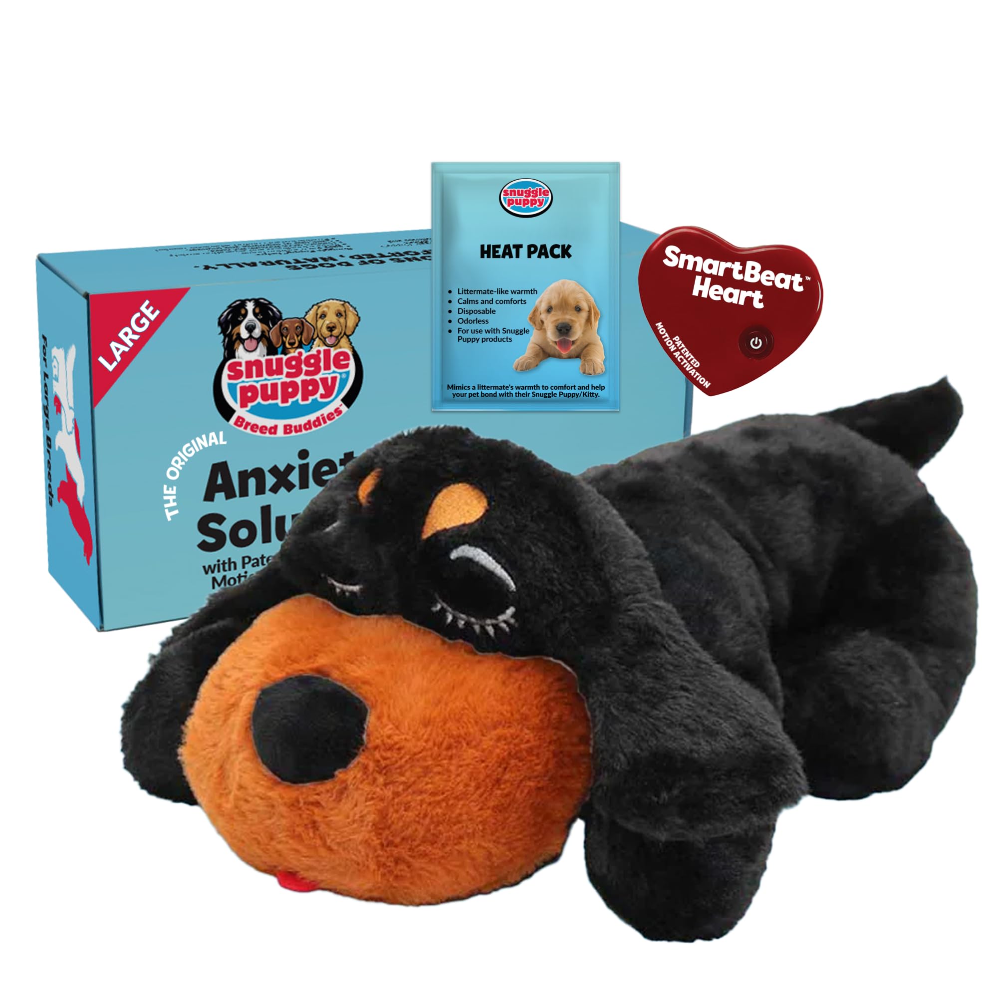 Snuggle Puppy Heartbeat Dog Toy for Calming Comfort