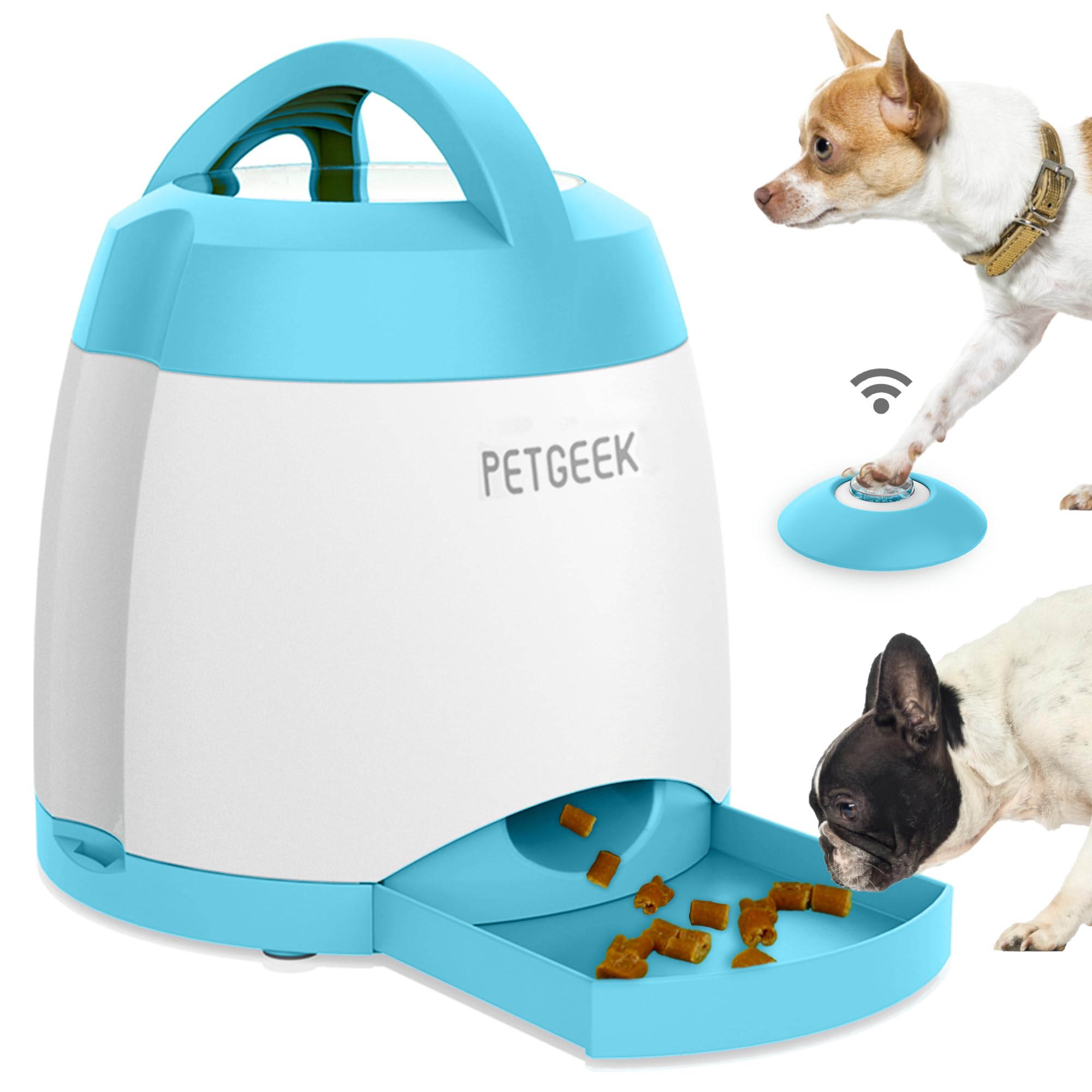 PETGEEK Rechargeable Dog Treat Dispenser Puzzle Toy