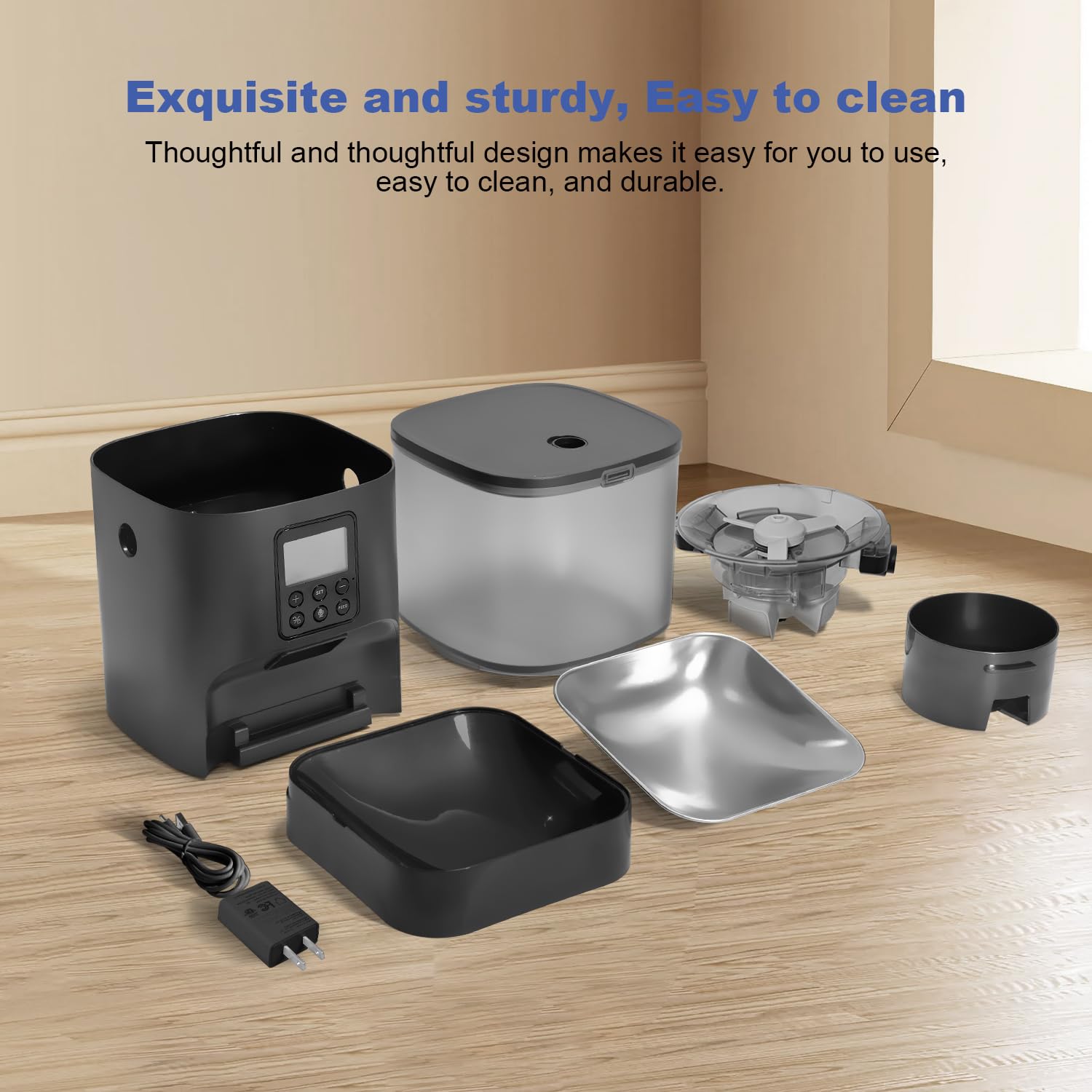 Automatic Cat Feeder with Voice Recorder and Meal Timer