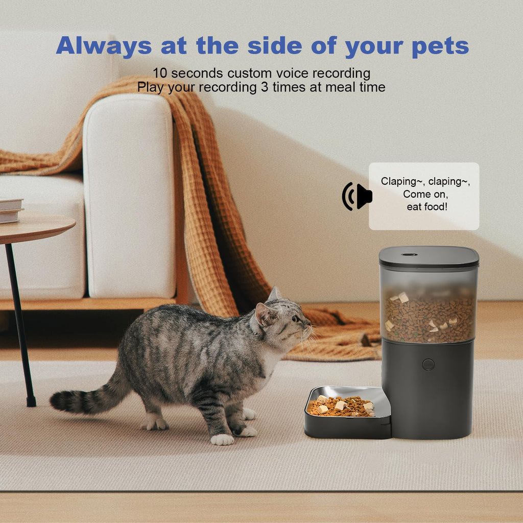 Automatic Cat Feeder with Voice Recorder and Meal Timer