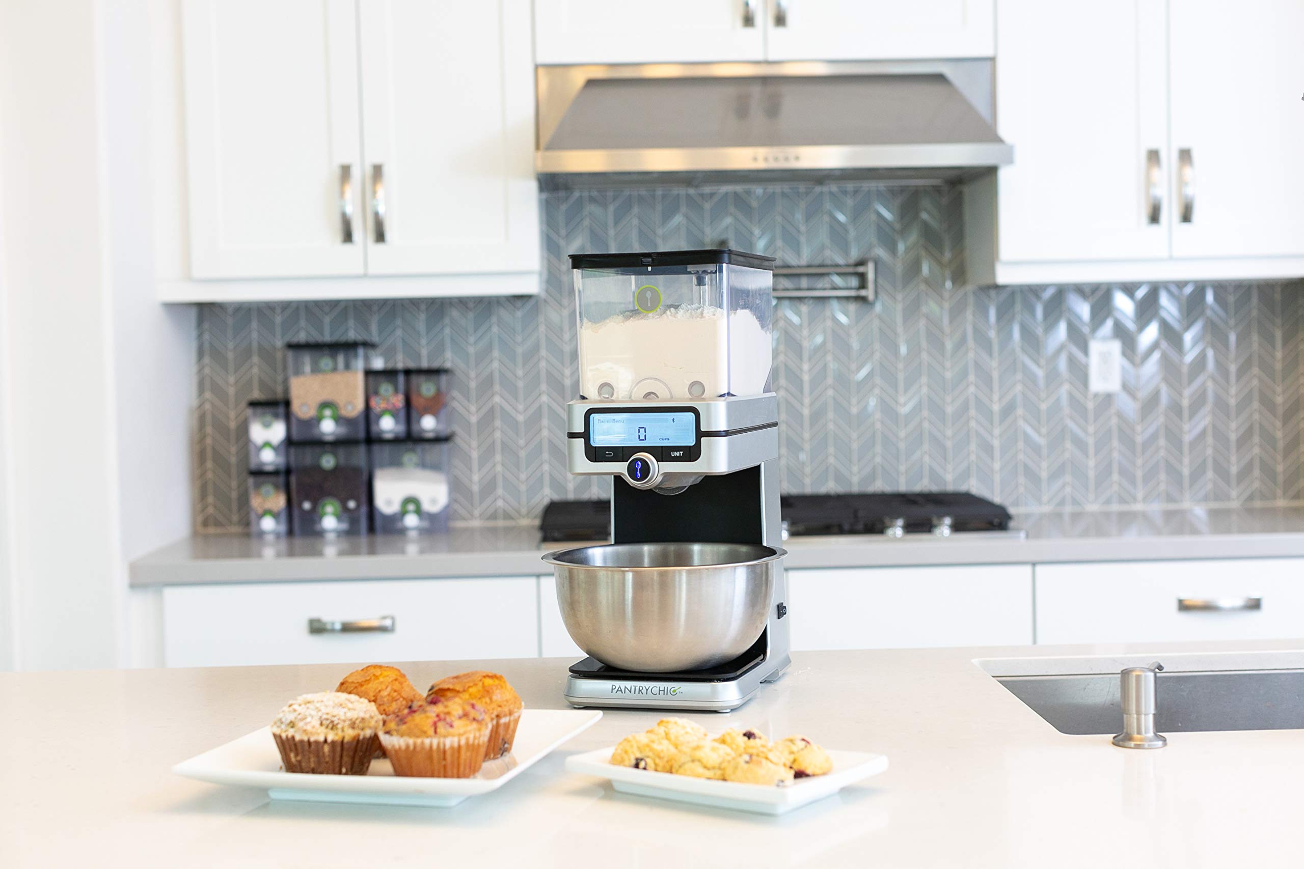 PantryChic Smart Food Storage Dispenser with Digital Scale