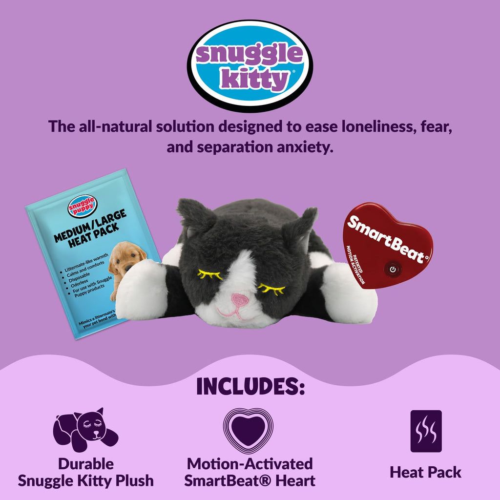 Snuggle Puppy Heartbeat Cat Toy for Anxiety Relief