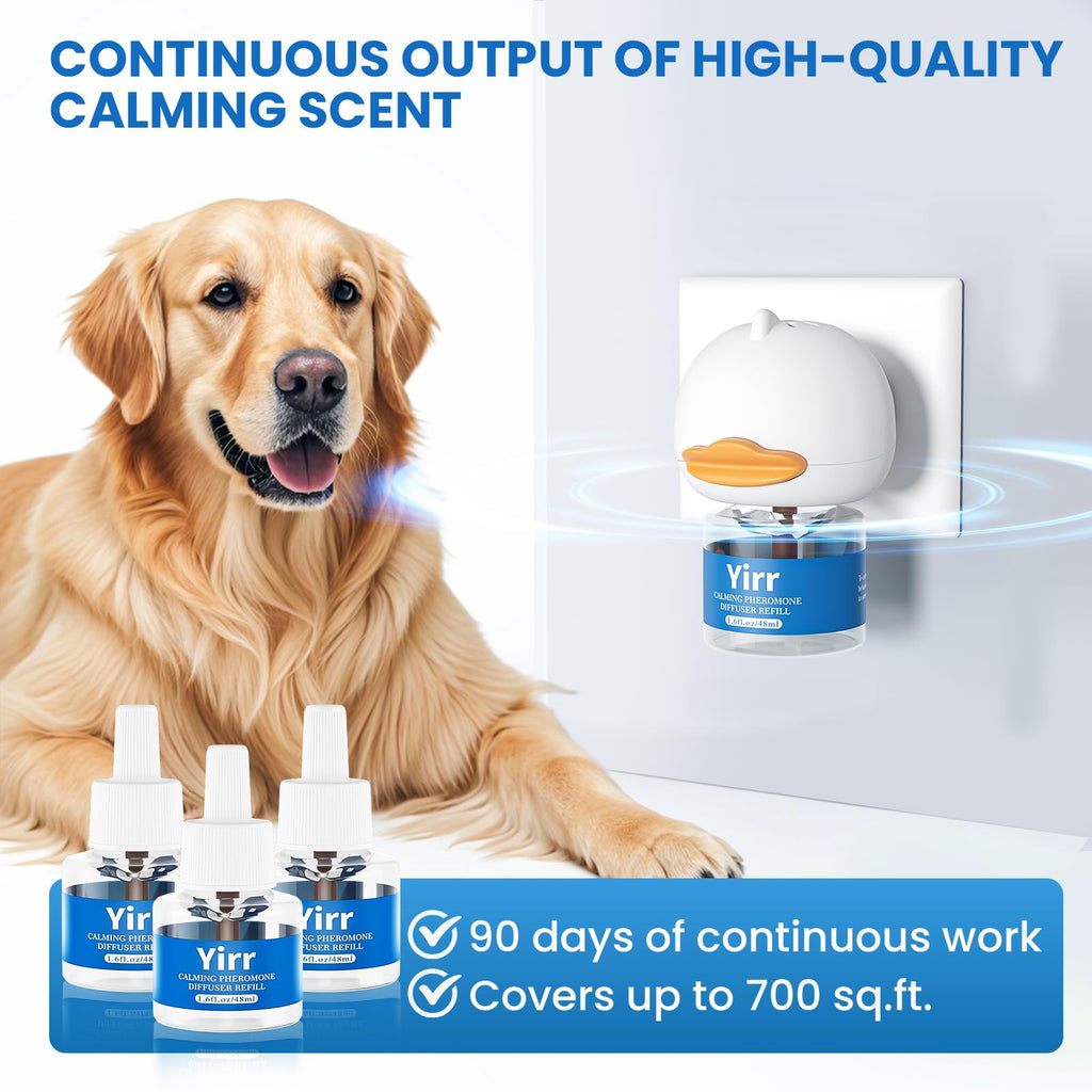 Yirr 180-Day Dog Calming Pheromone Diffuser Kit