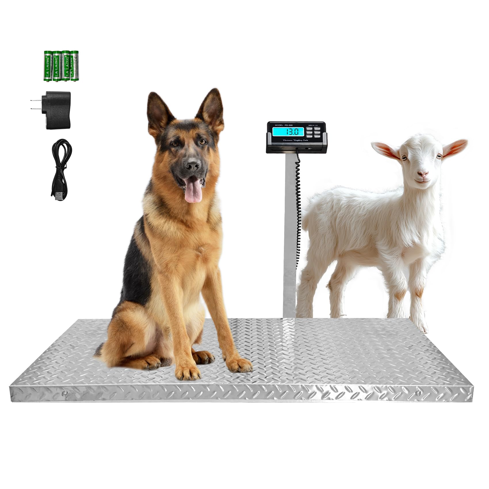 Wixeeua Digital Pet and Shipping Scale with Tare Hold Count