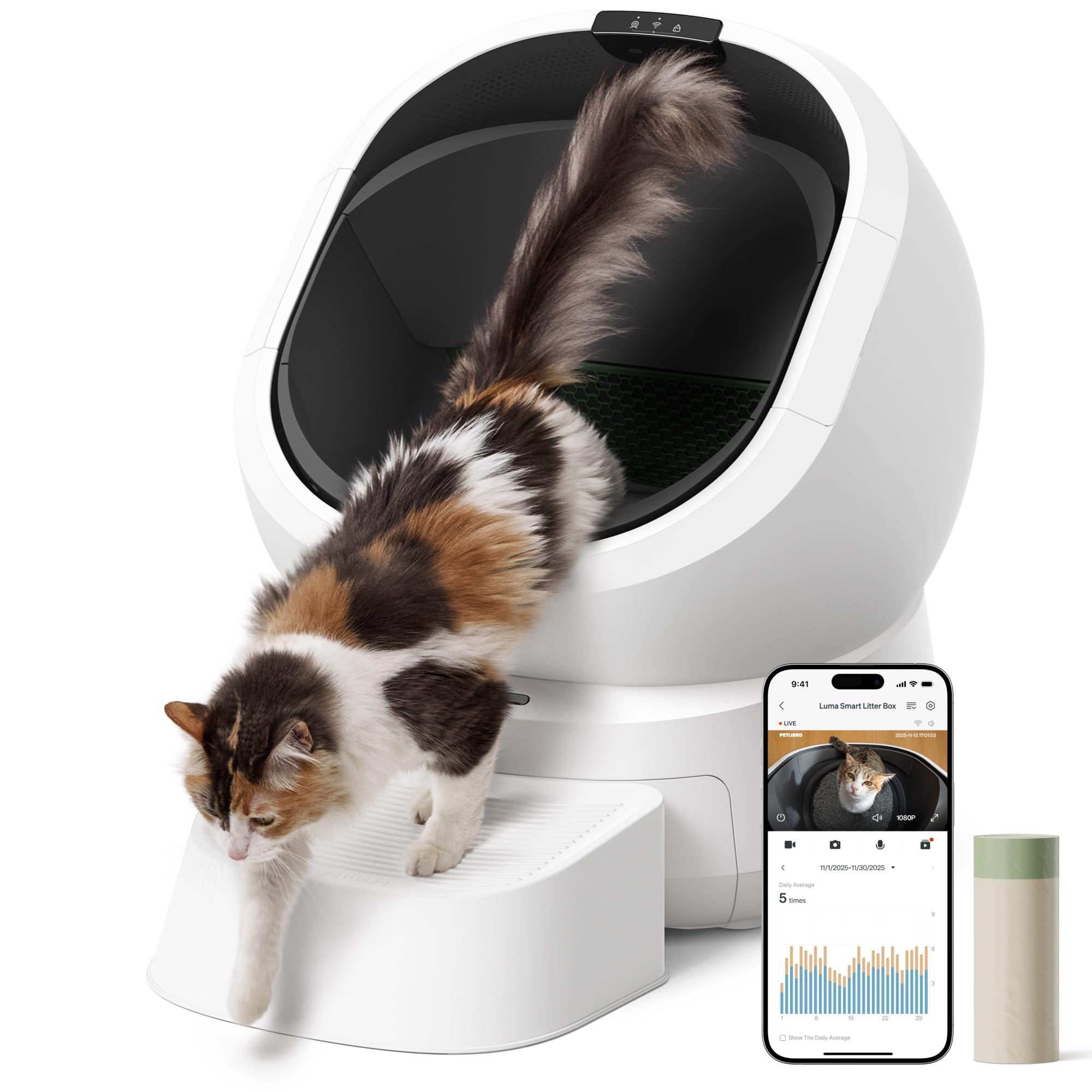 PETLIBRO Luma AI Self-Cleaning Cat Litter Box
