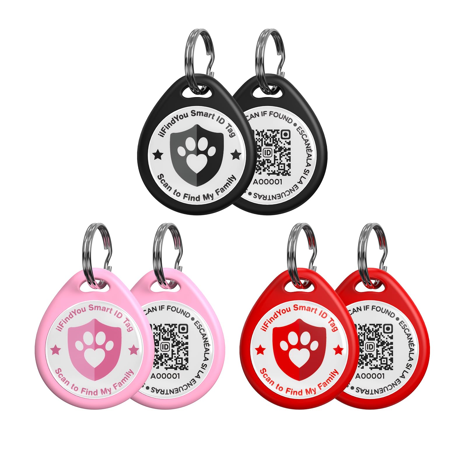 ilFindYou Personalized QR Code Dog Collar ID Tag