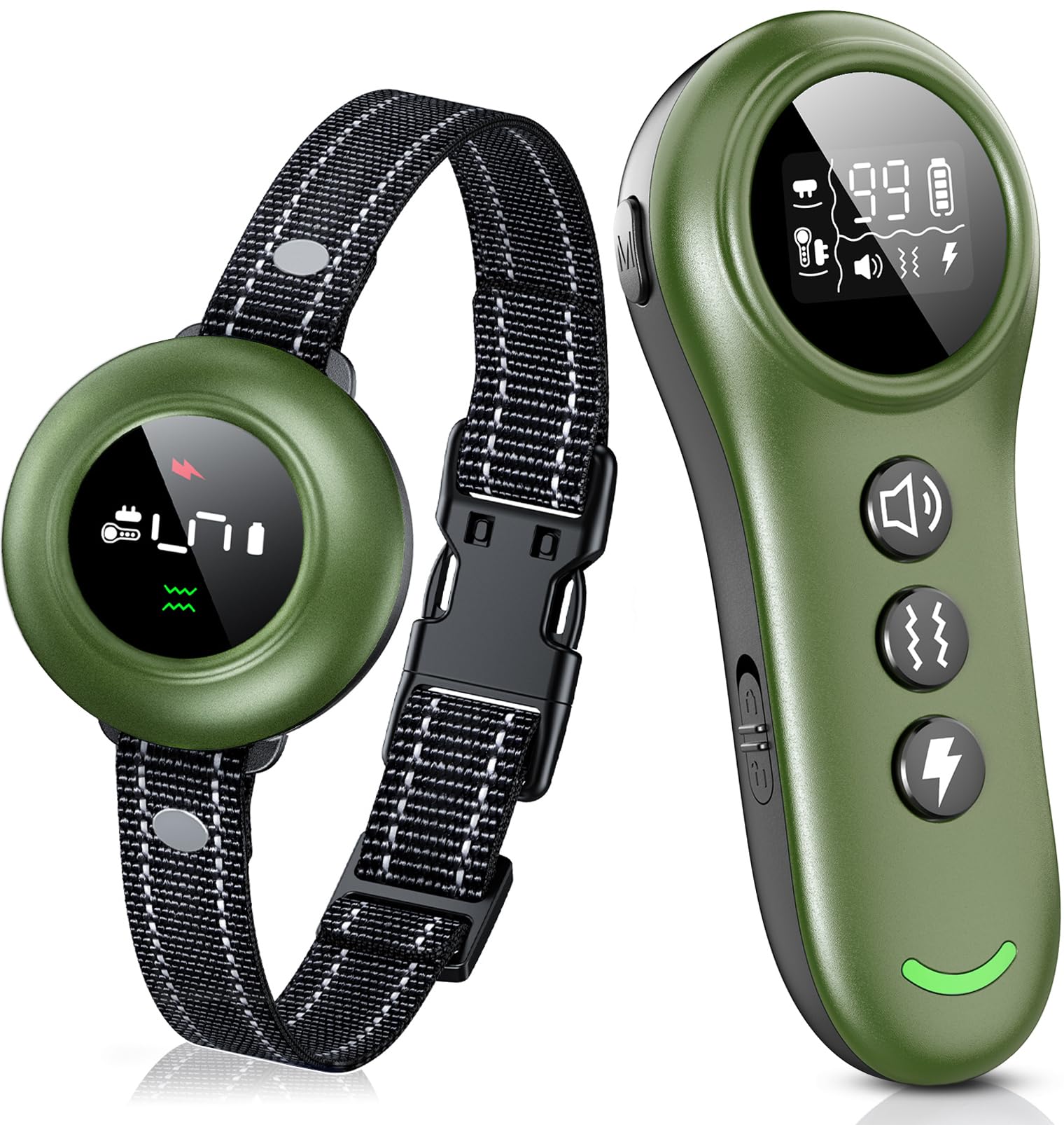 2-in-1 Waterproof Dog Bark and Remote Training Collar