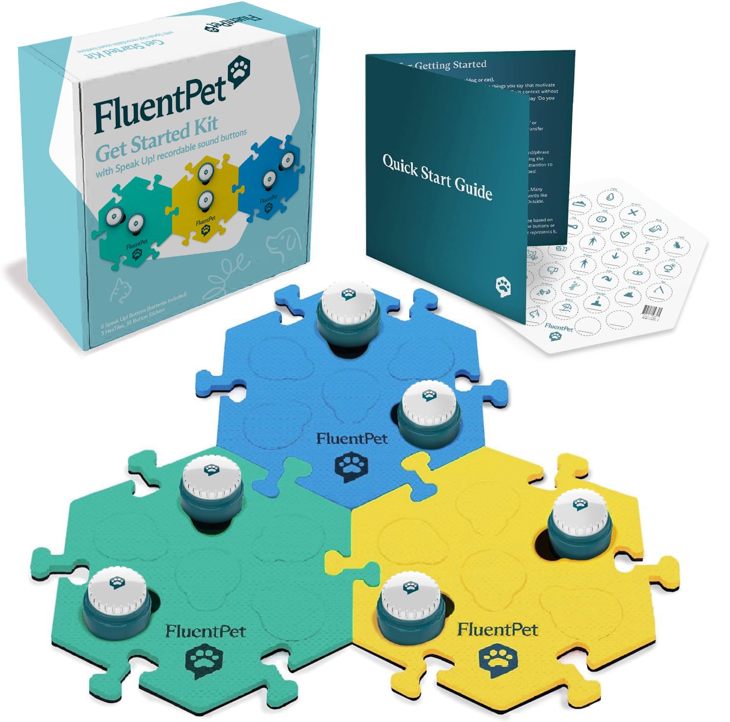 FluentPet Talking Button Kit for Pet Communication