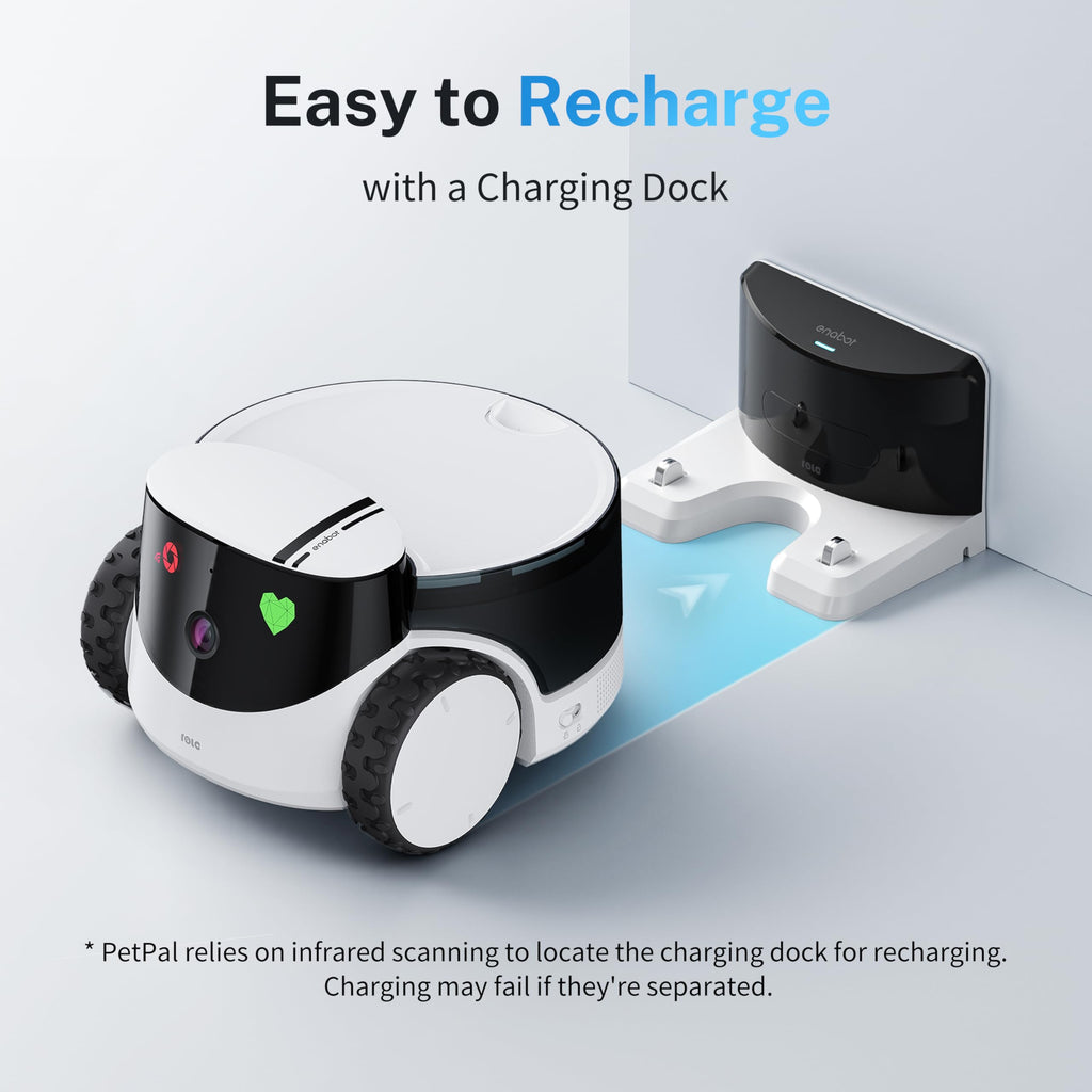 Enabot EBO ROLA PetPal 2.5K Camera Robot with Treats
