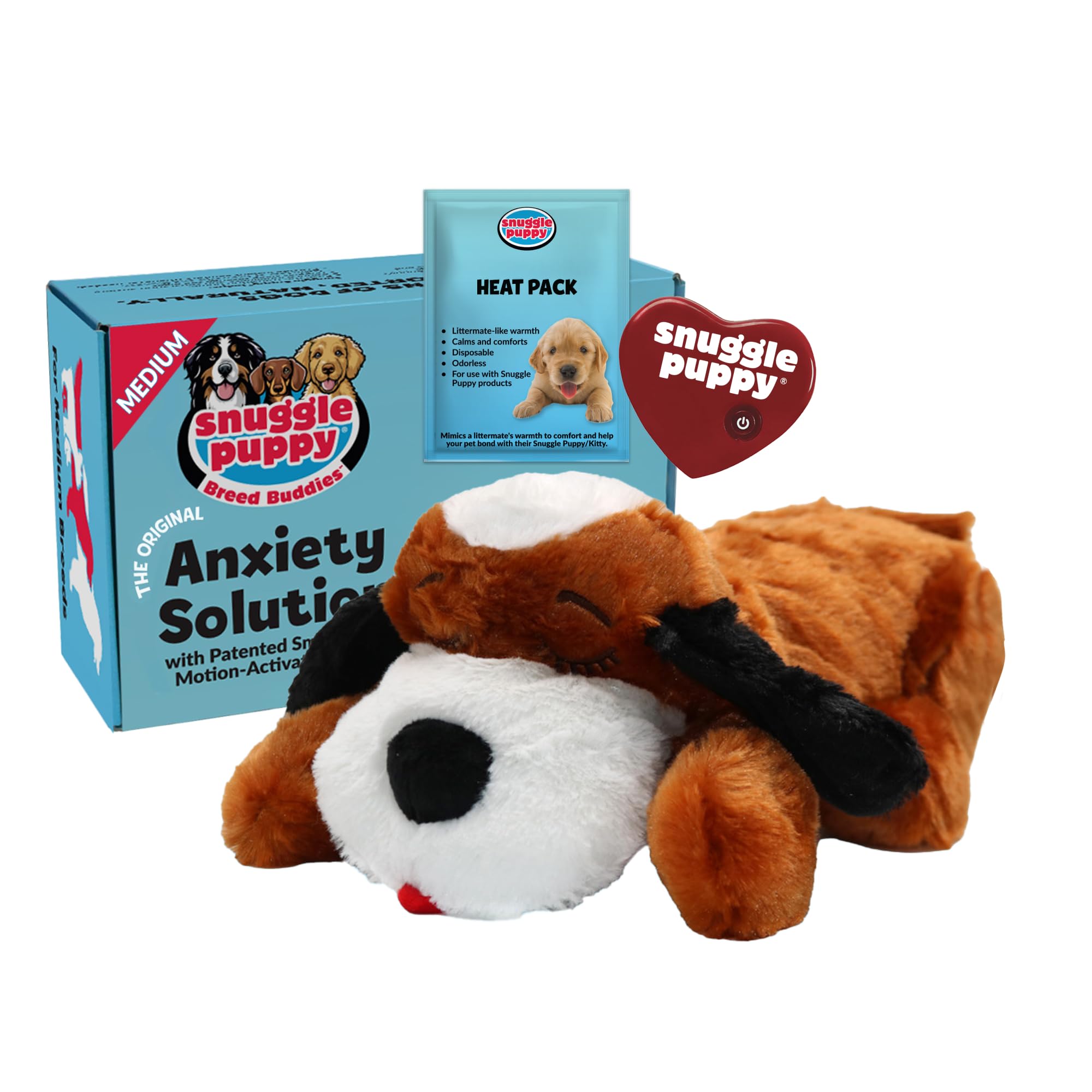 Snuggle Puppy Heartbeat Dog Toy for Calming Comfort