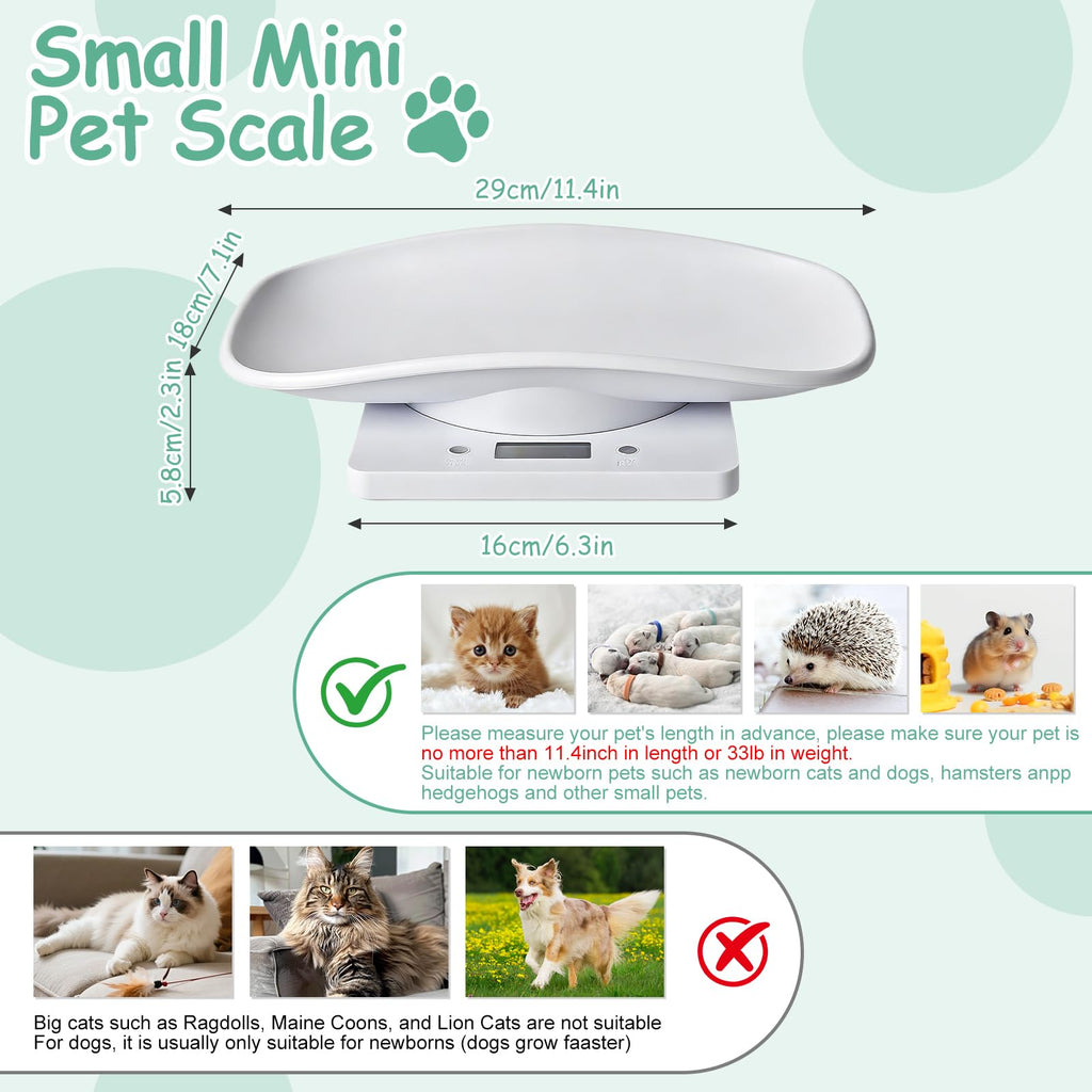 LYTDMSKY Portable Digital Pet Scale for Puppies and Kittens