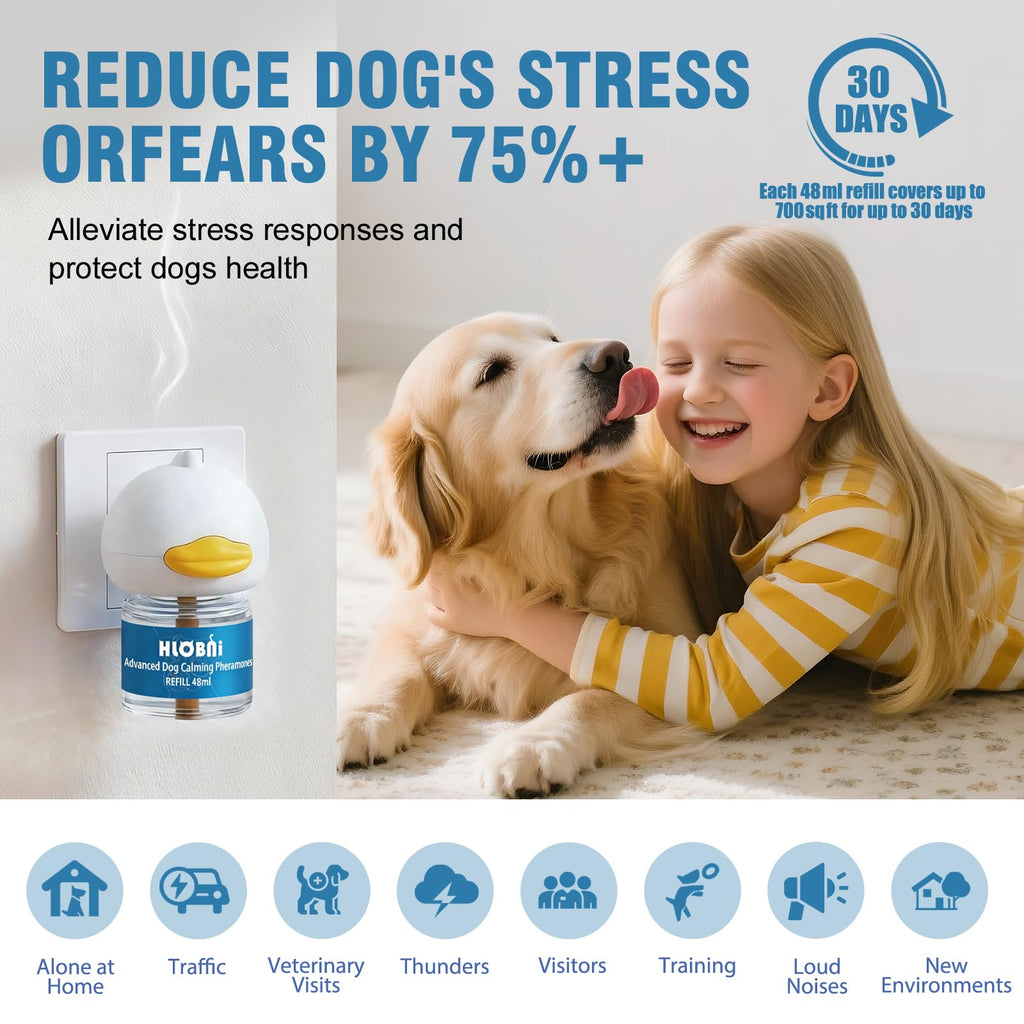 HLOBNI Dog Calming Pheromone Diffuser Kit 2-Pack