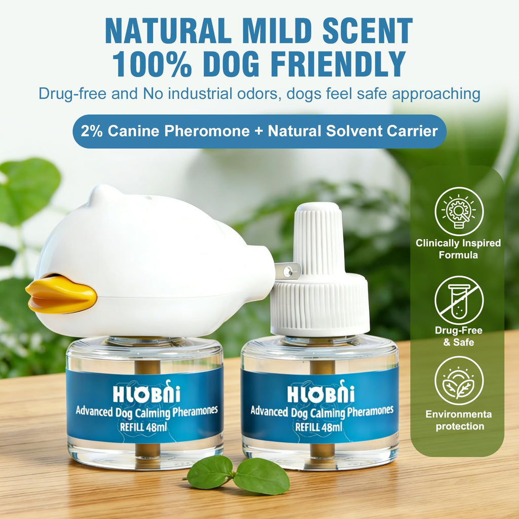 HLOBNI Dog Calming Pheromone Diffuser Kit 2-Pack