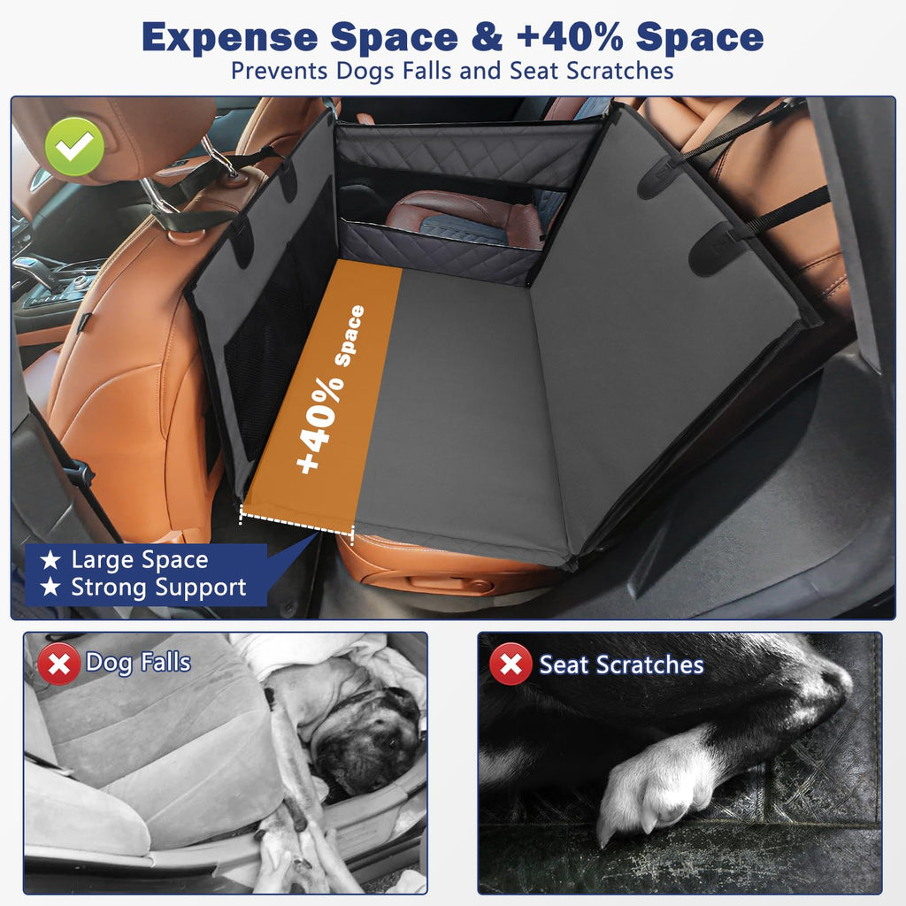 MIXJOY Waterproof Dog Car Seat Extender Hammock