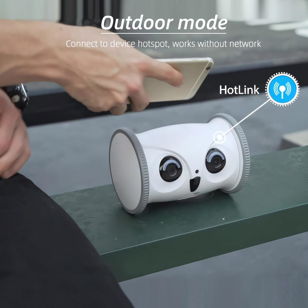 SKYMEE Owl Robot Pet Camera with Treat Dispenser