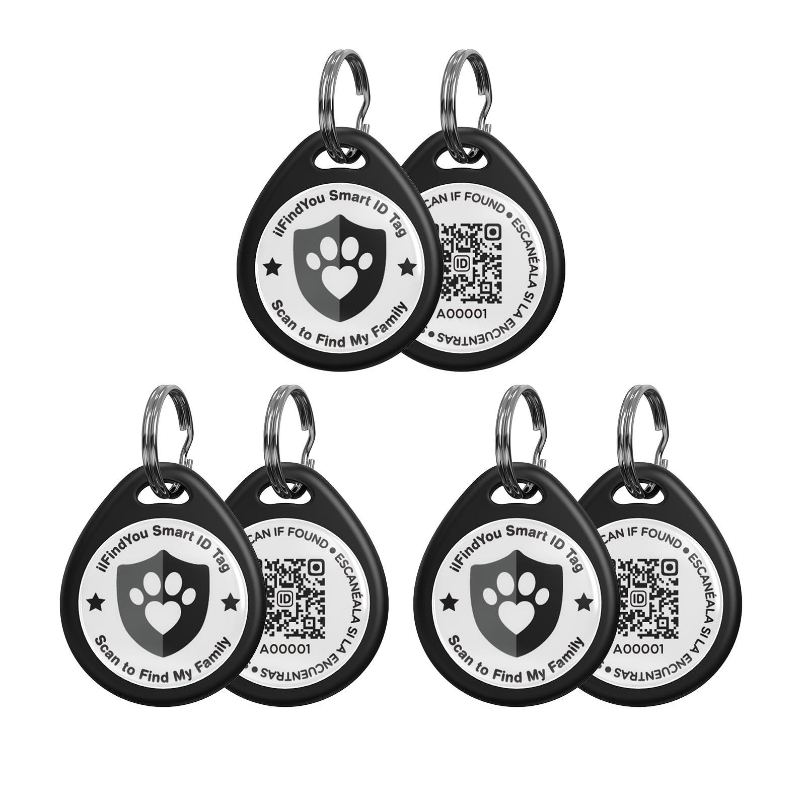 ilFindYou Personalized QR Code Dog Collar ID Tag