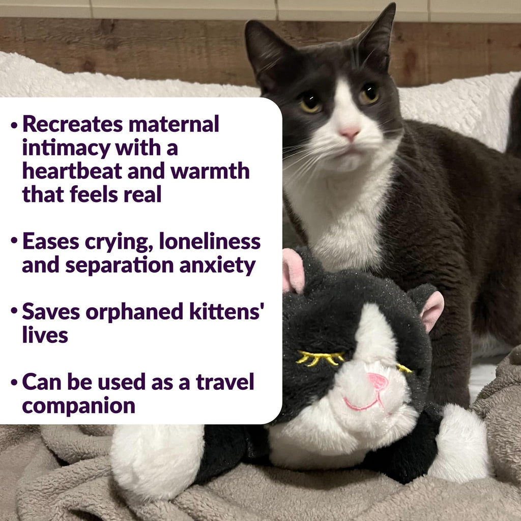 Snuggle Puppy Heartbeat Cat Toy for Anxiety Relief