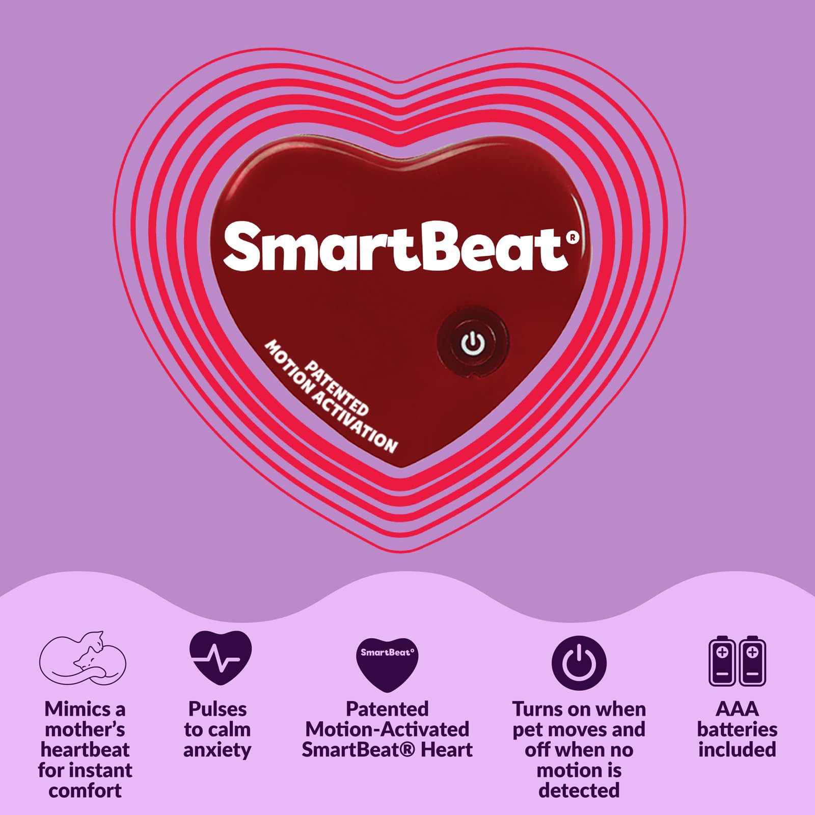 Snuggle Puppy Heartbeat Cat Toy for Anxiety Relief