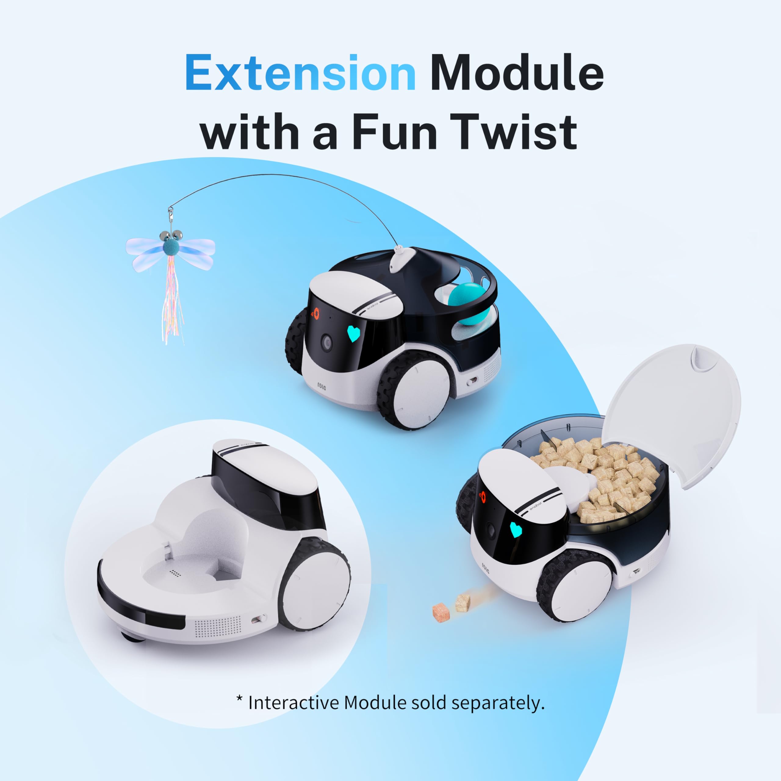 Enabot EBO ROLA PetPal 2.5K Camera Robot with Treats