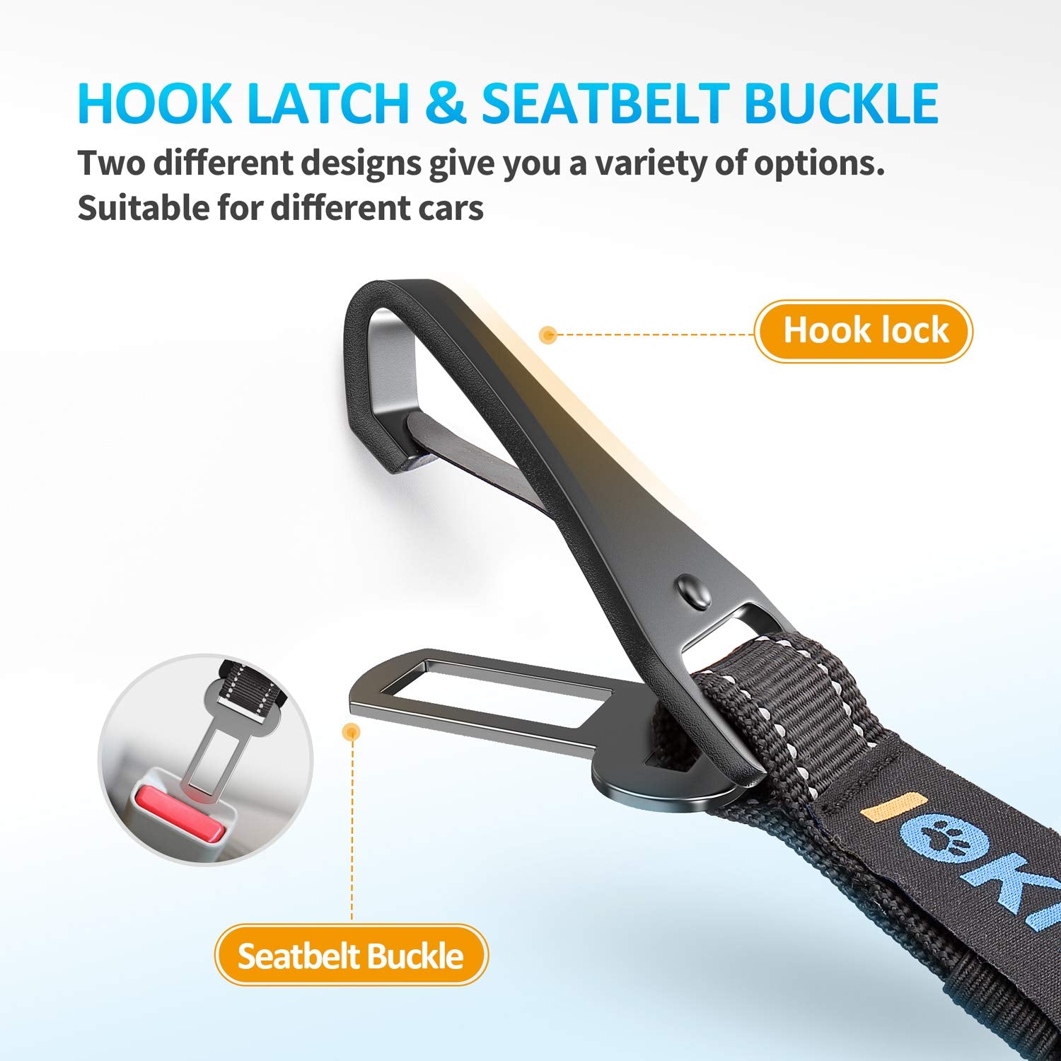Adjustable 3-in-1 Reflective Dog Car Seat Belt Harness