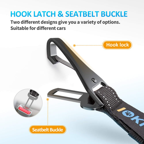 Adjustable 3-in-1 Reflective Dog Car Seat Belt Harness