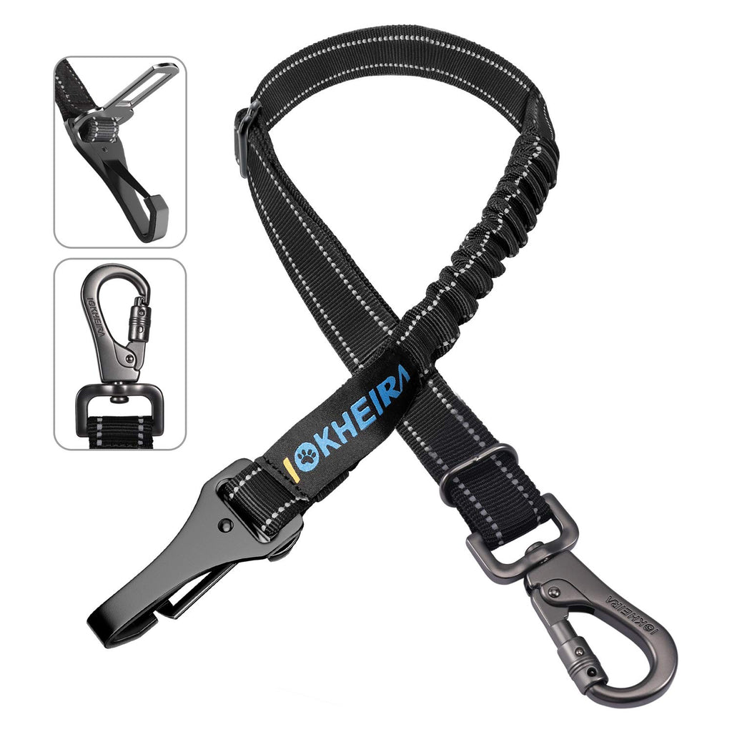 Adjustable 3-in-1 Reflective Dog Car Seat Belt Harness